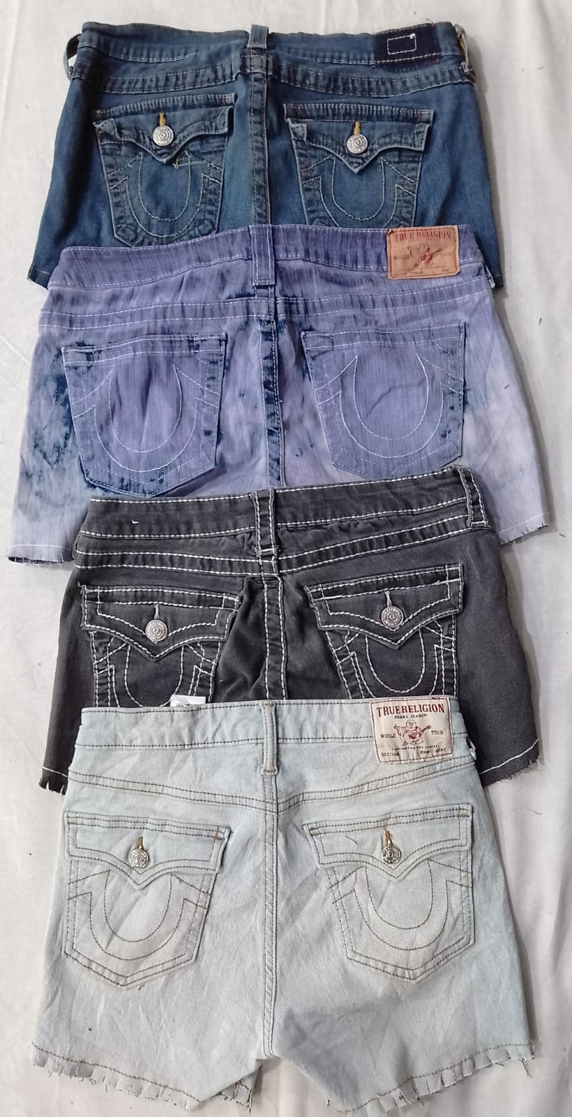CR5962  Reworked True Religion Shorts