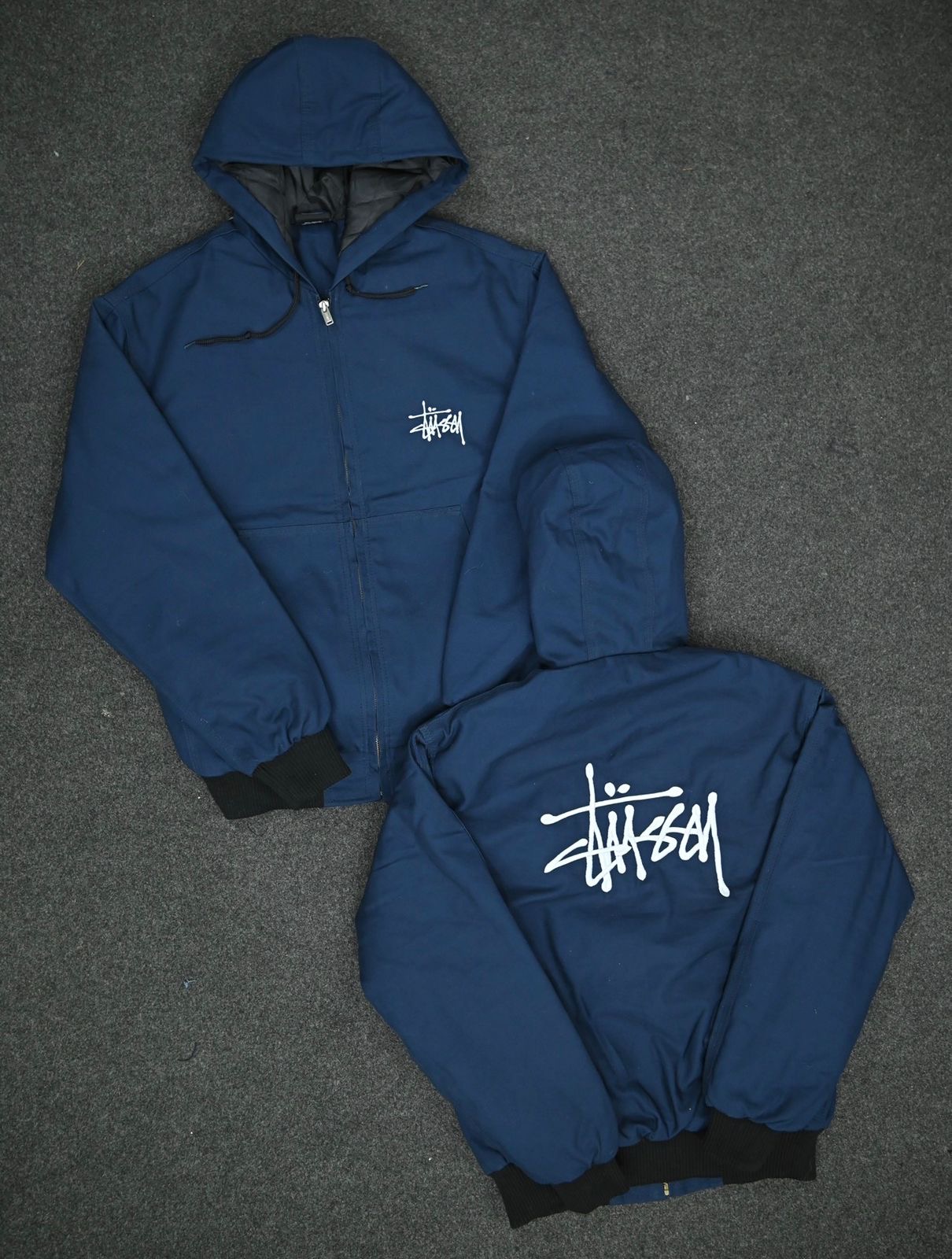 Veste hoodie style rework Stussy