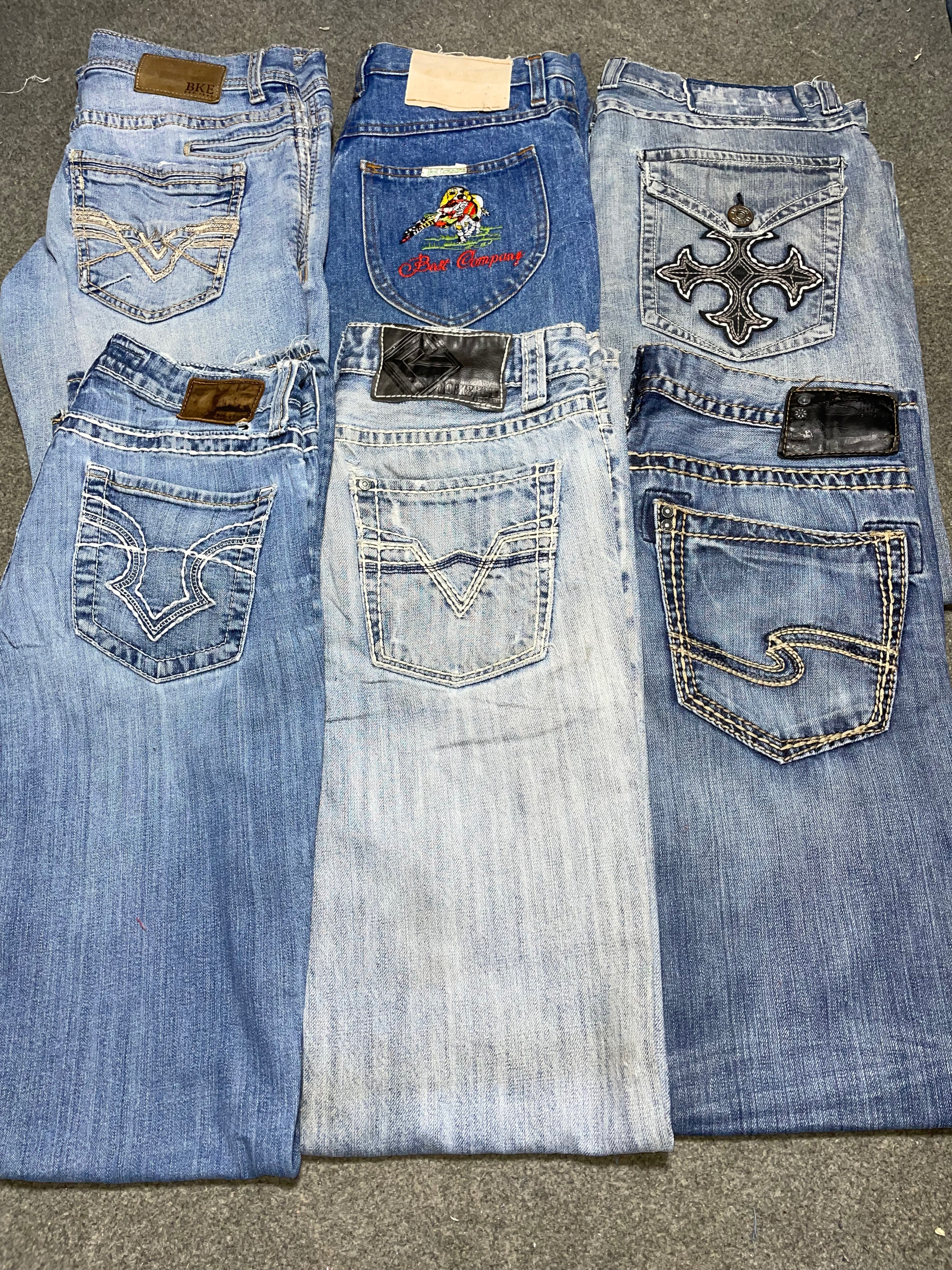 Y2K Men’s Embroidered Jeans