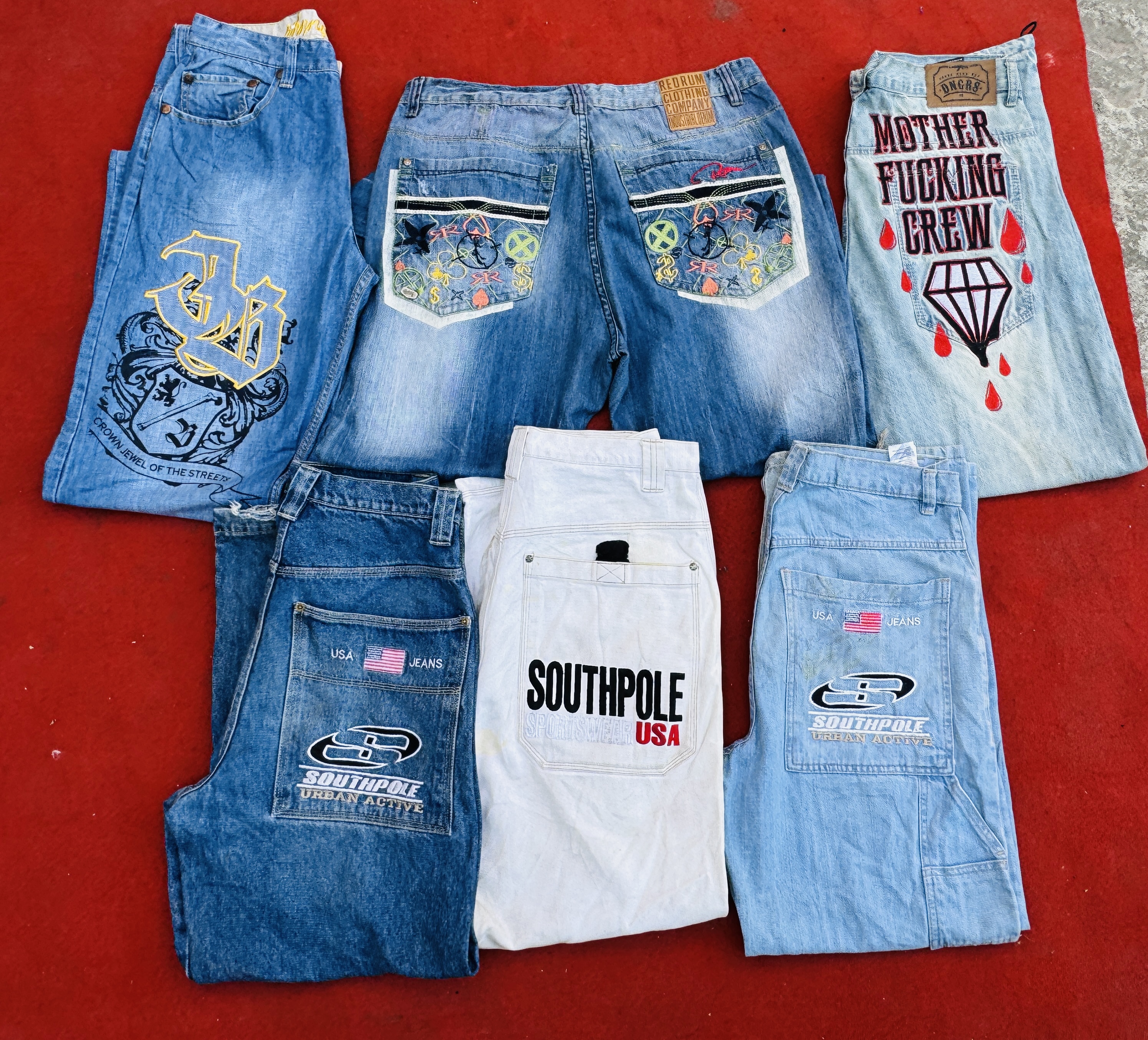 South pole Karl kani  hip hop jeans
