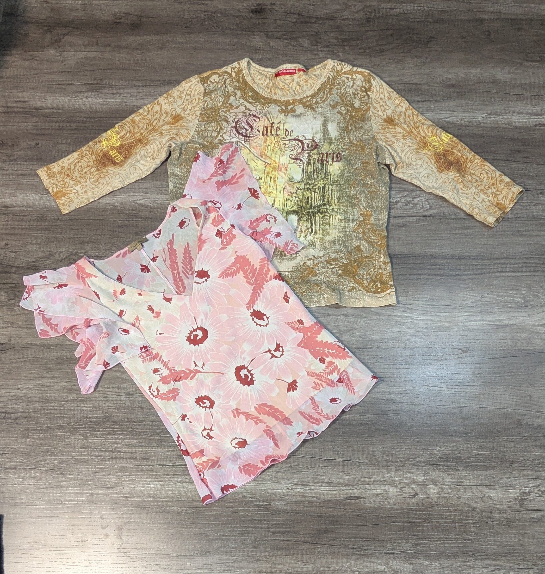 3193 - Y2K-Stil bedruckte Blusen