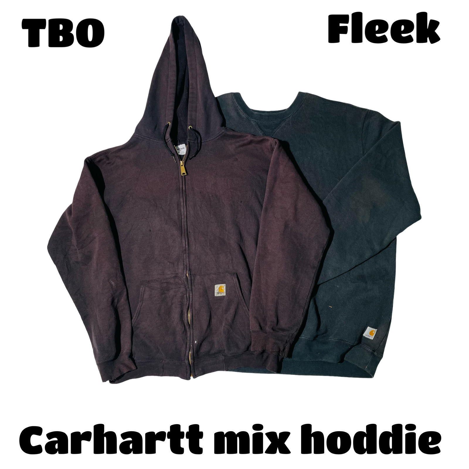 Carhartt hoodie and sweatshirt