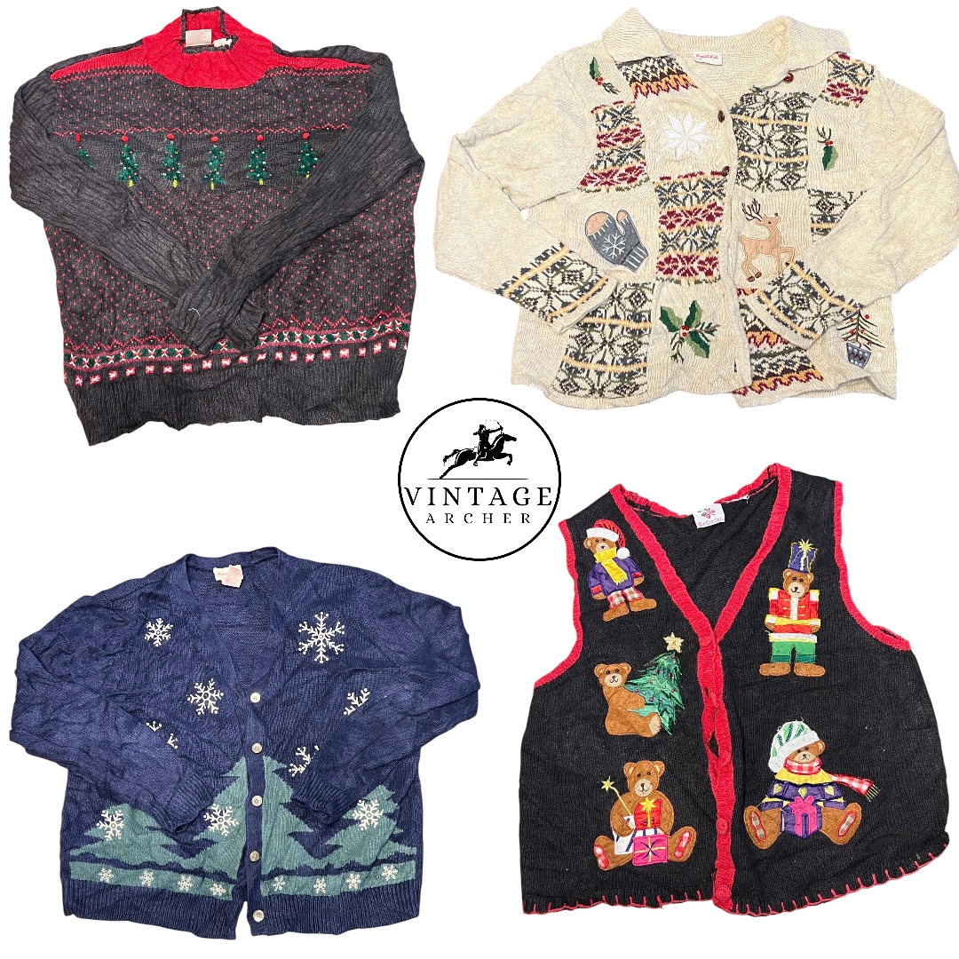 Y2K Retro Sweaters and Cardigans Christmas Edition 10pcs (S-20)