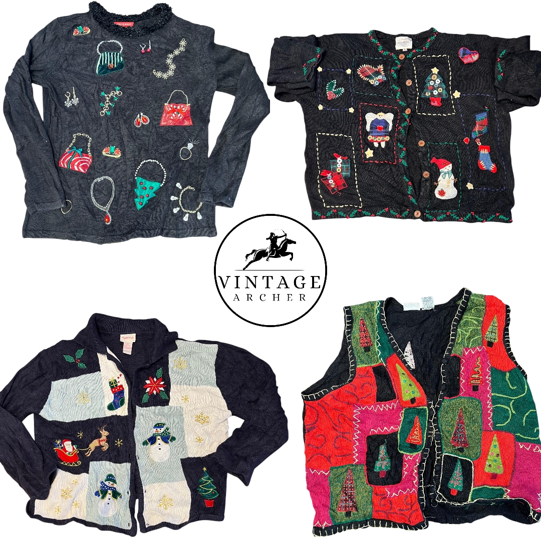 Pulls et cardigans rétro Y2K Édition de Noël 10 pièces (S-13)