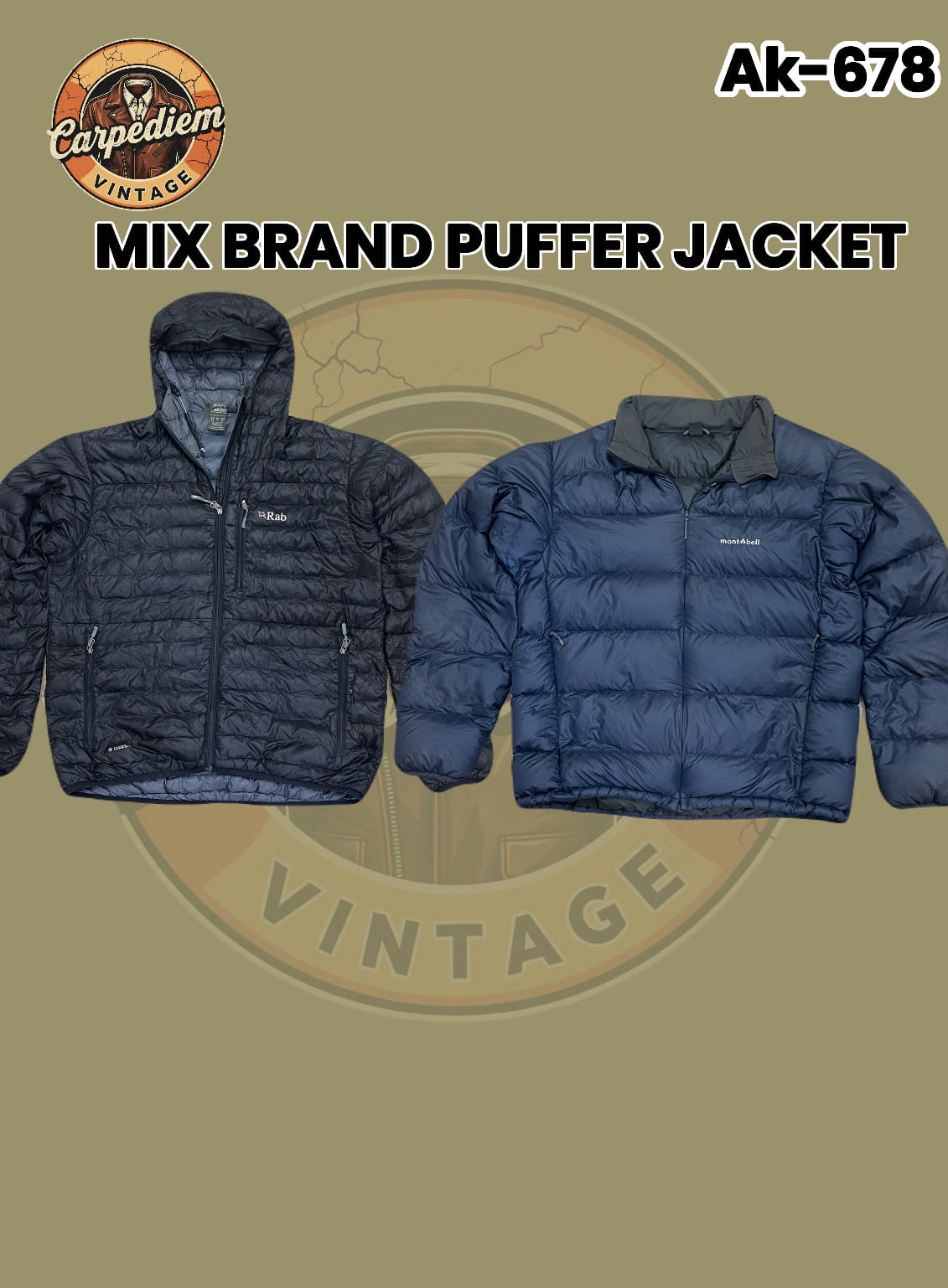 Mix Brand Puffer Jacket Ak-678