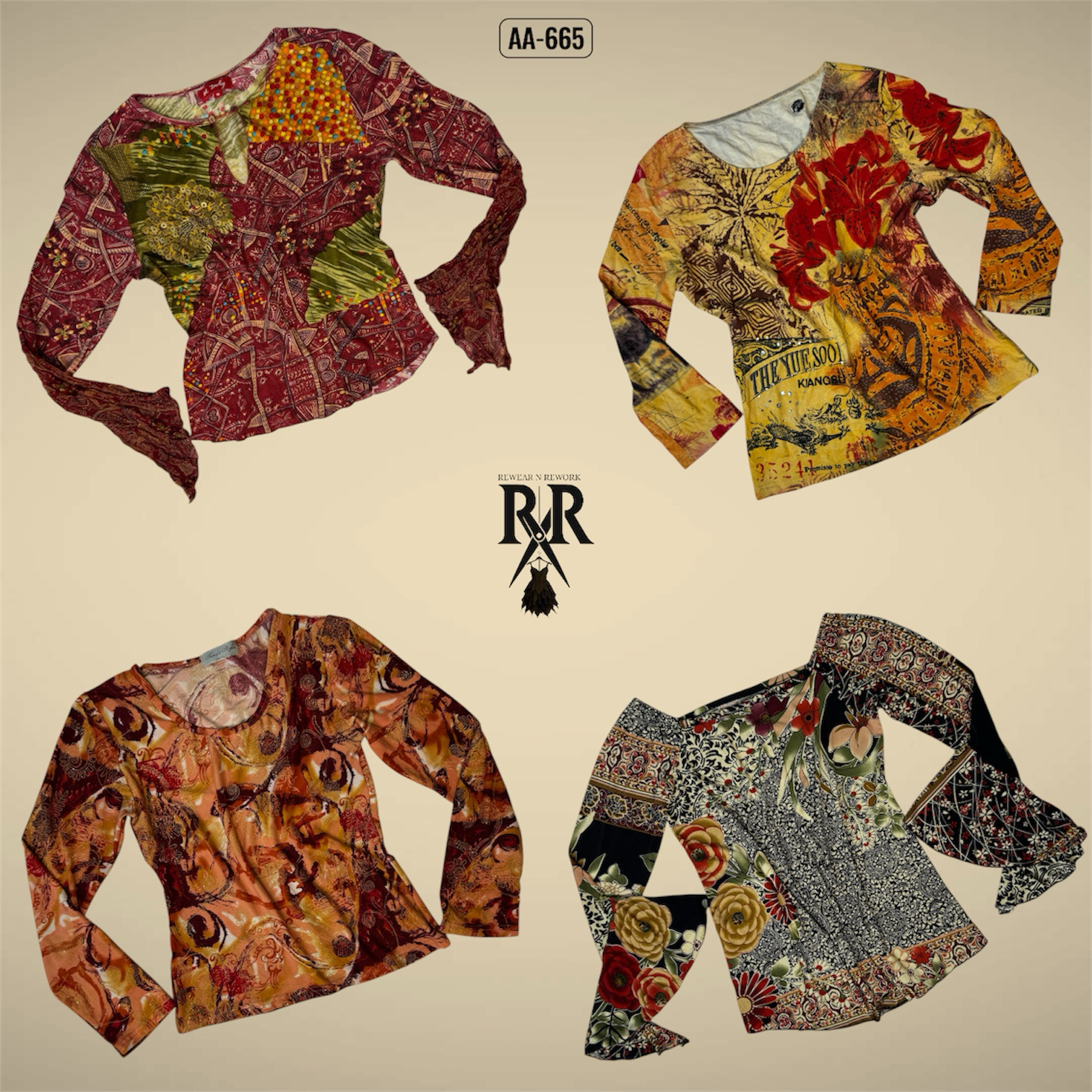 Y2K Grunge Full Sleeve Tops (AA-665)