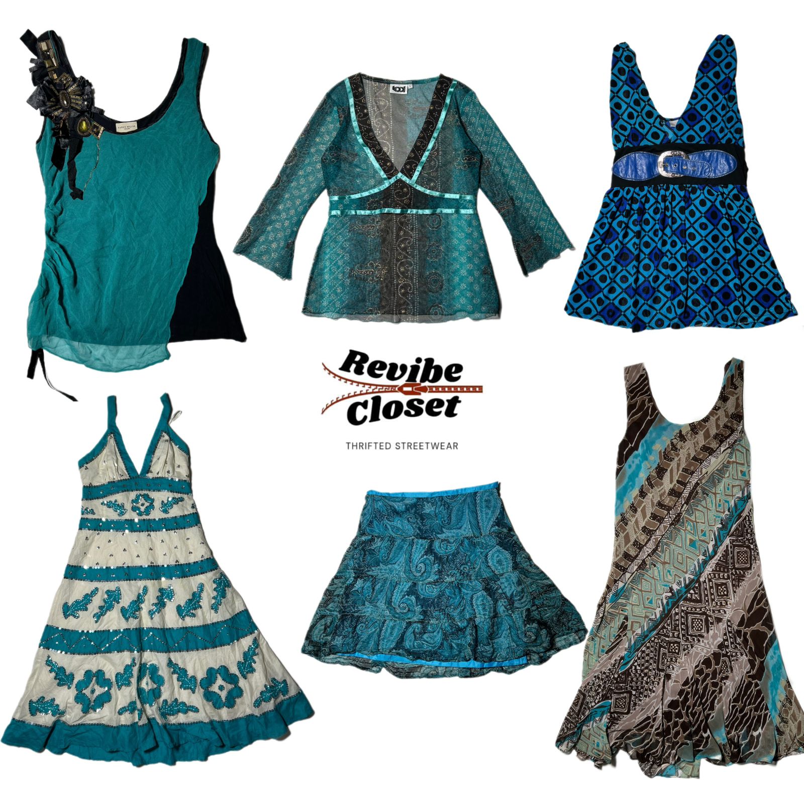 Y2K Oceanic Vibe Mix & Mesh RC-016