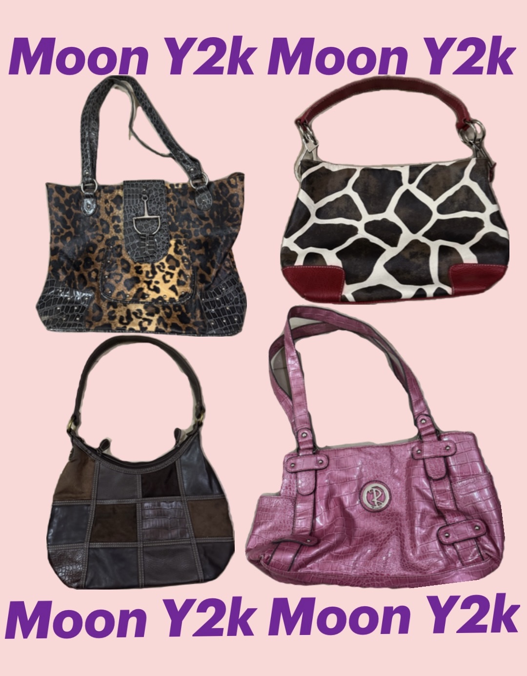 Y2k bags mix ft animal prints (H-04)