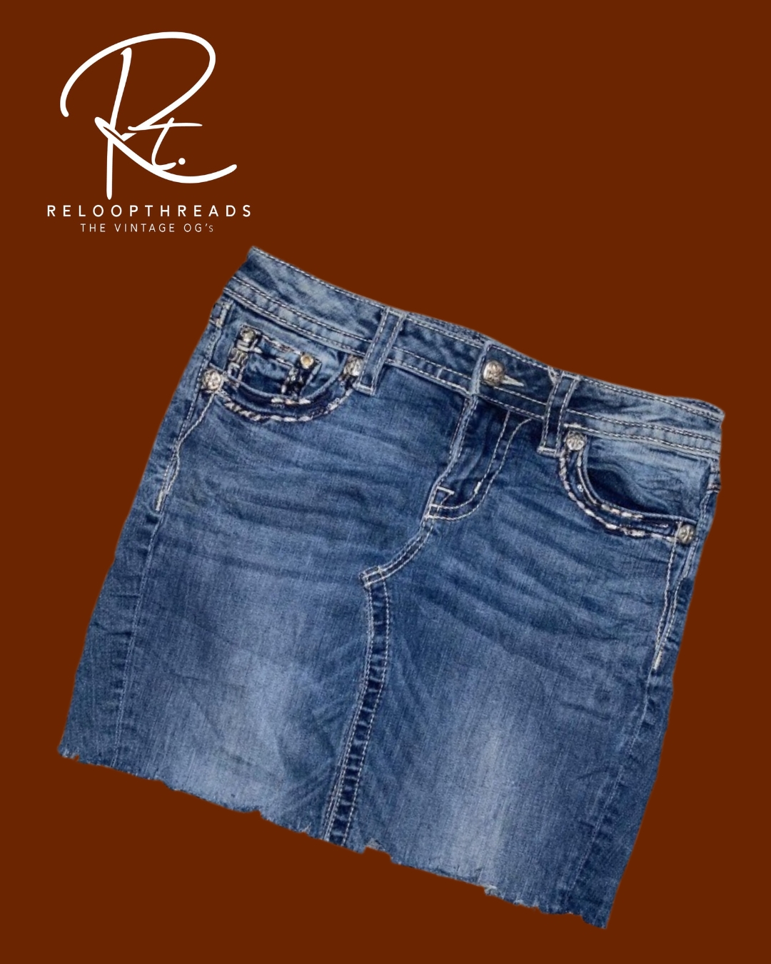 Upcycled Miss Me Mini Skirt - Mixed Colors & Sizes