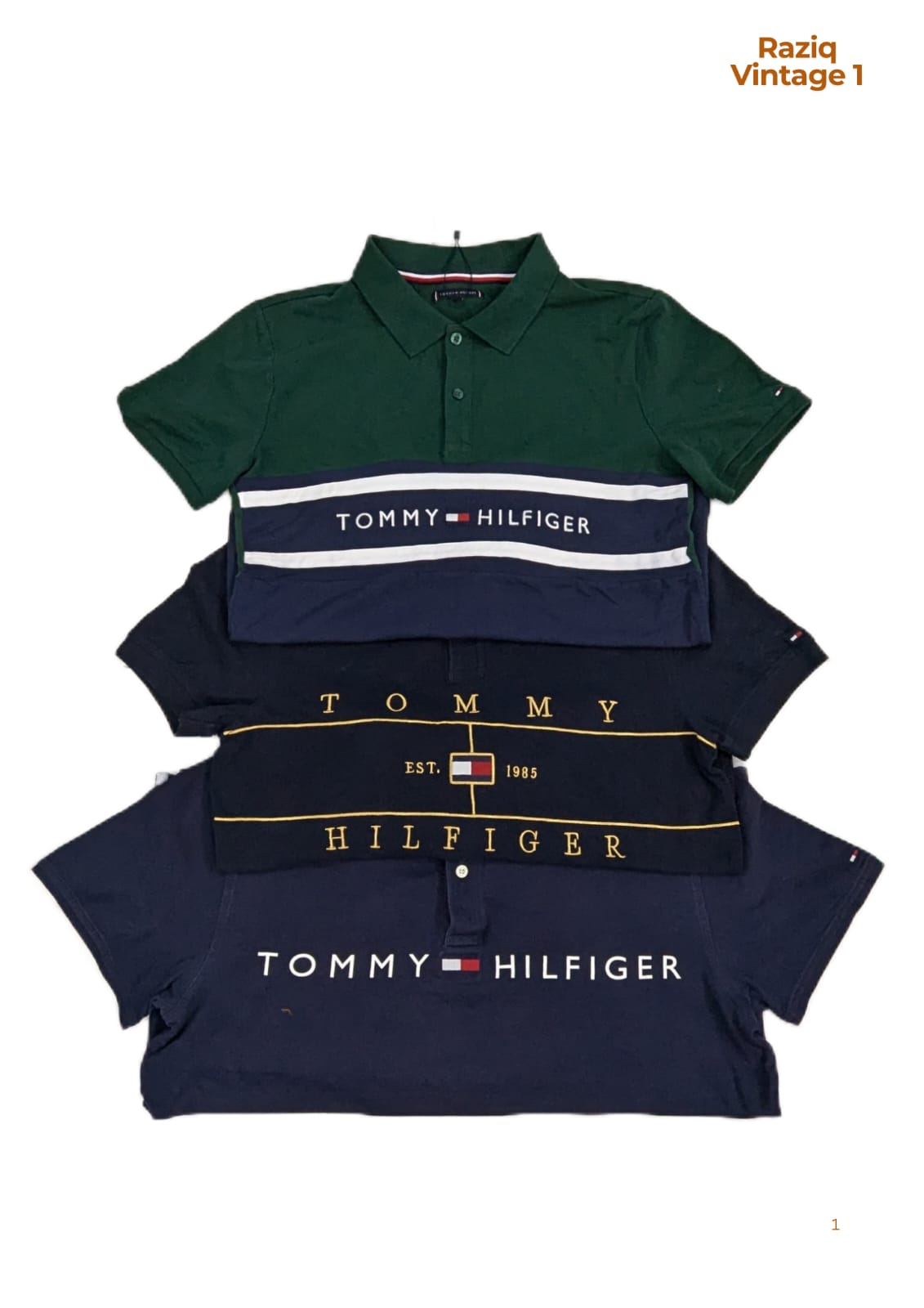 RV1850 Tommy Hilfiger polo Tshirts