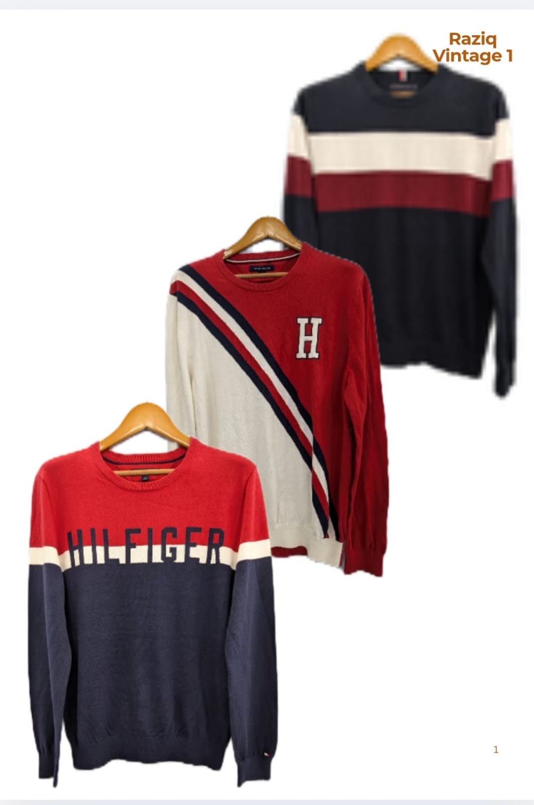 💥 RV1853 Tommy Hilfiger Round neck Sweaters