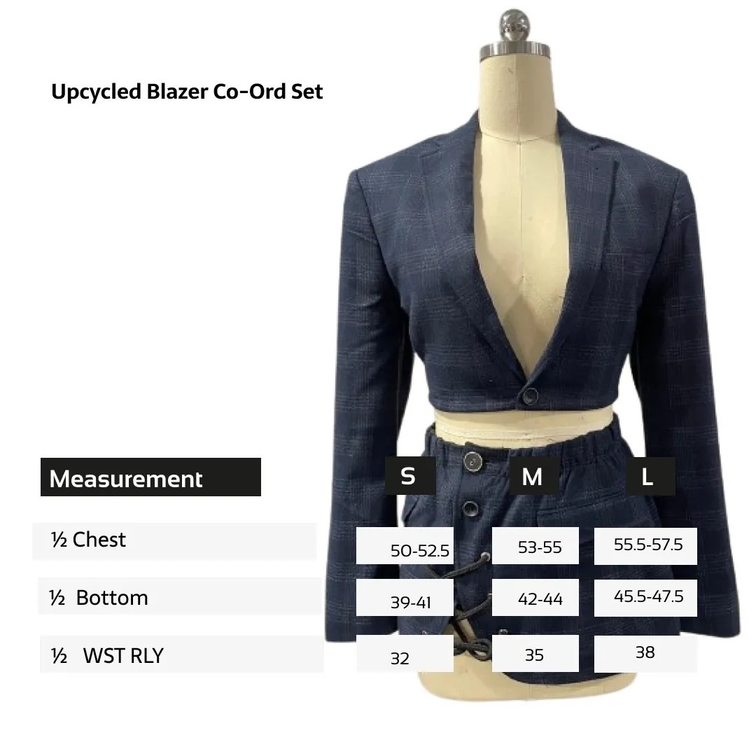 Ensemble de blazer upcyclé