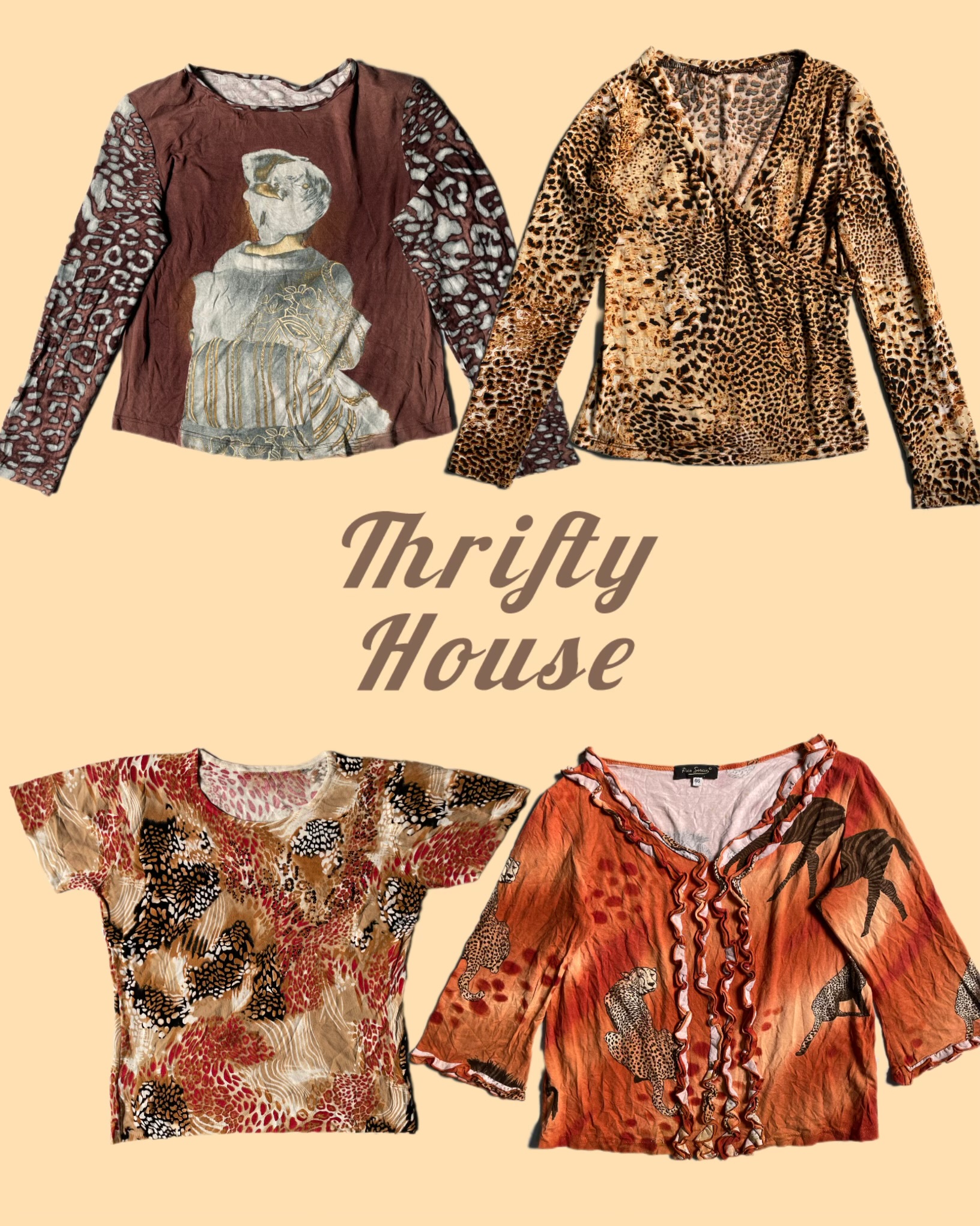 Cheetah Print Y2k Tos(TH/139)