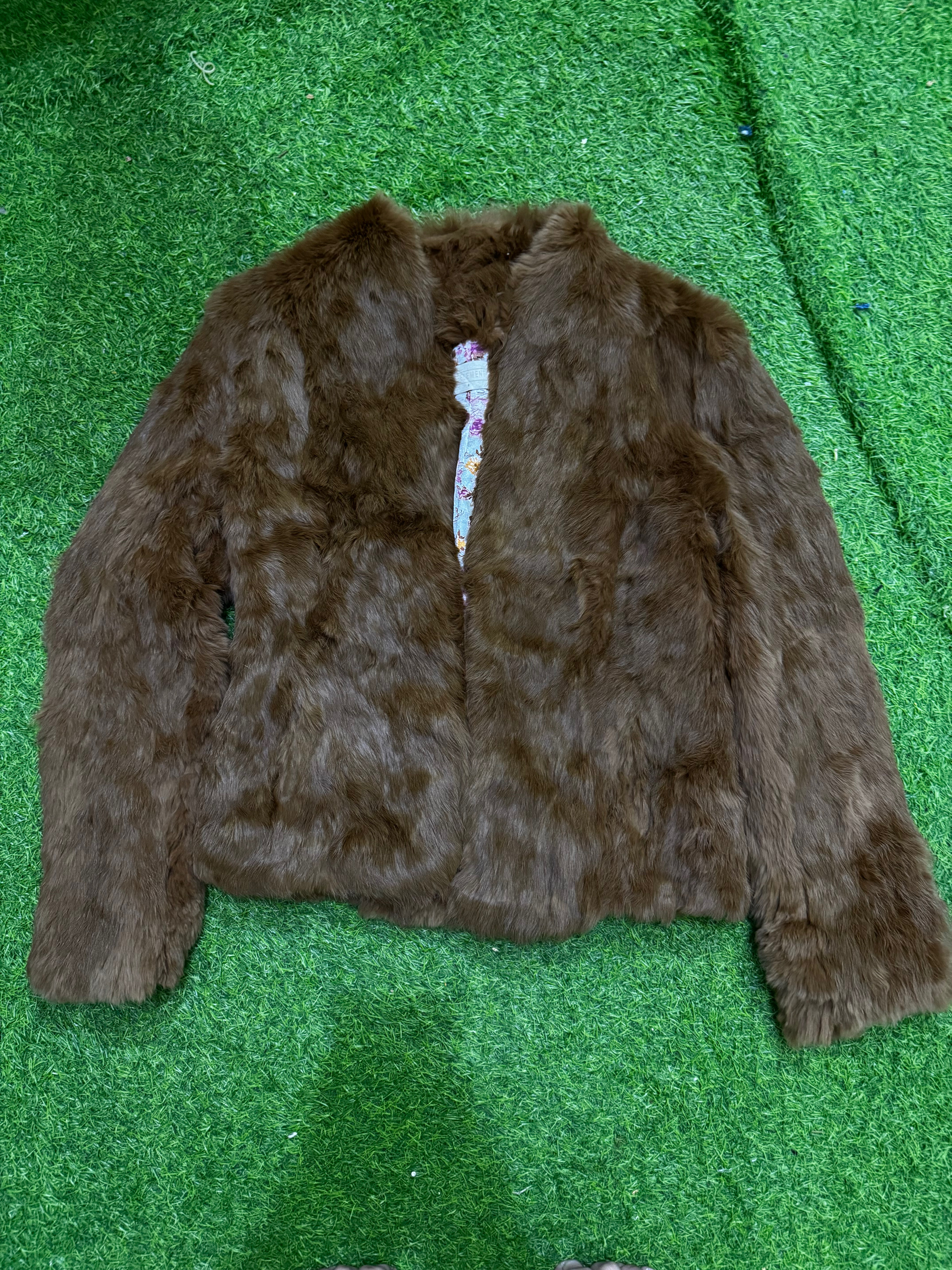Real fur coat