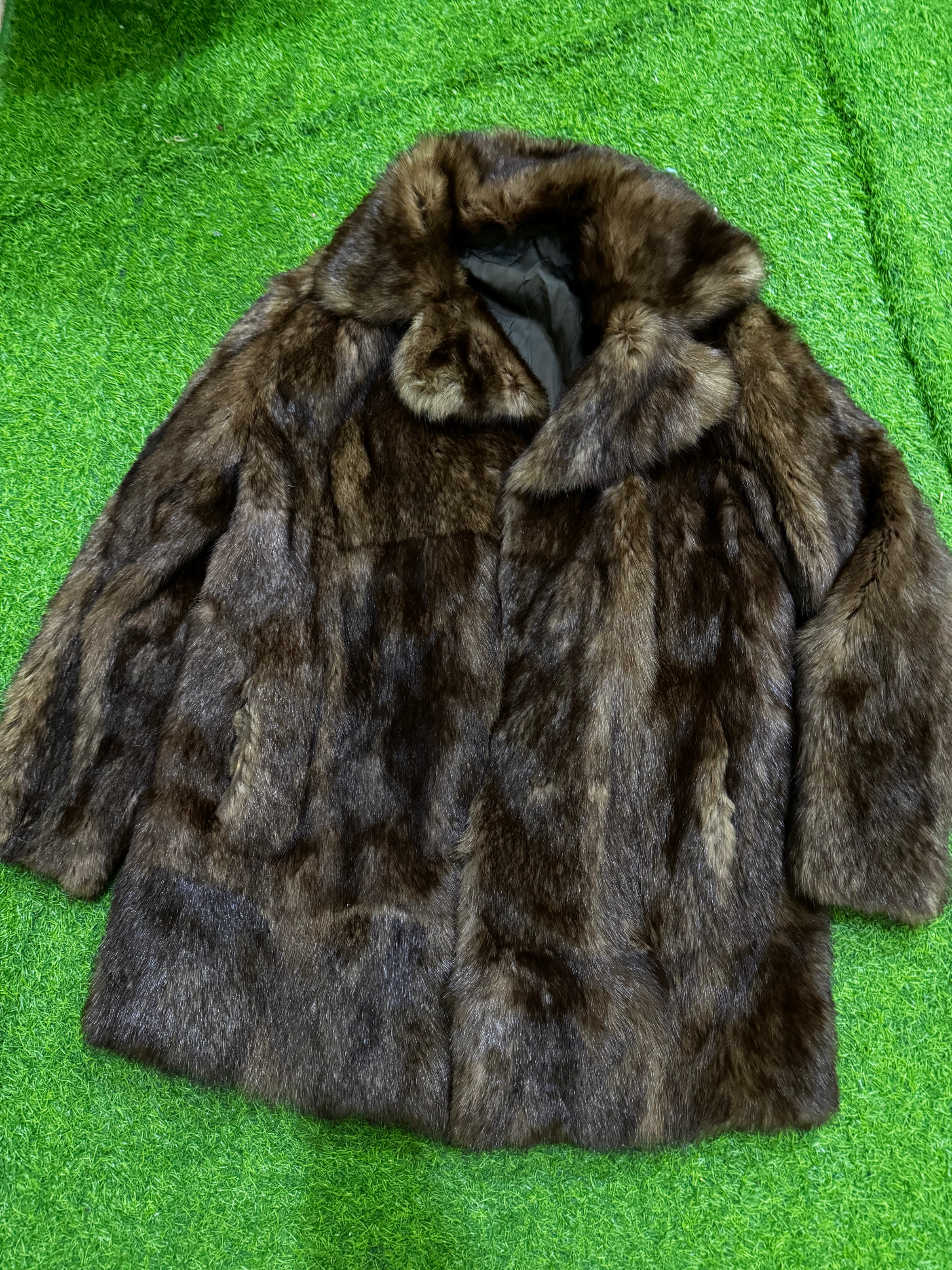 Real fur coat