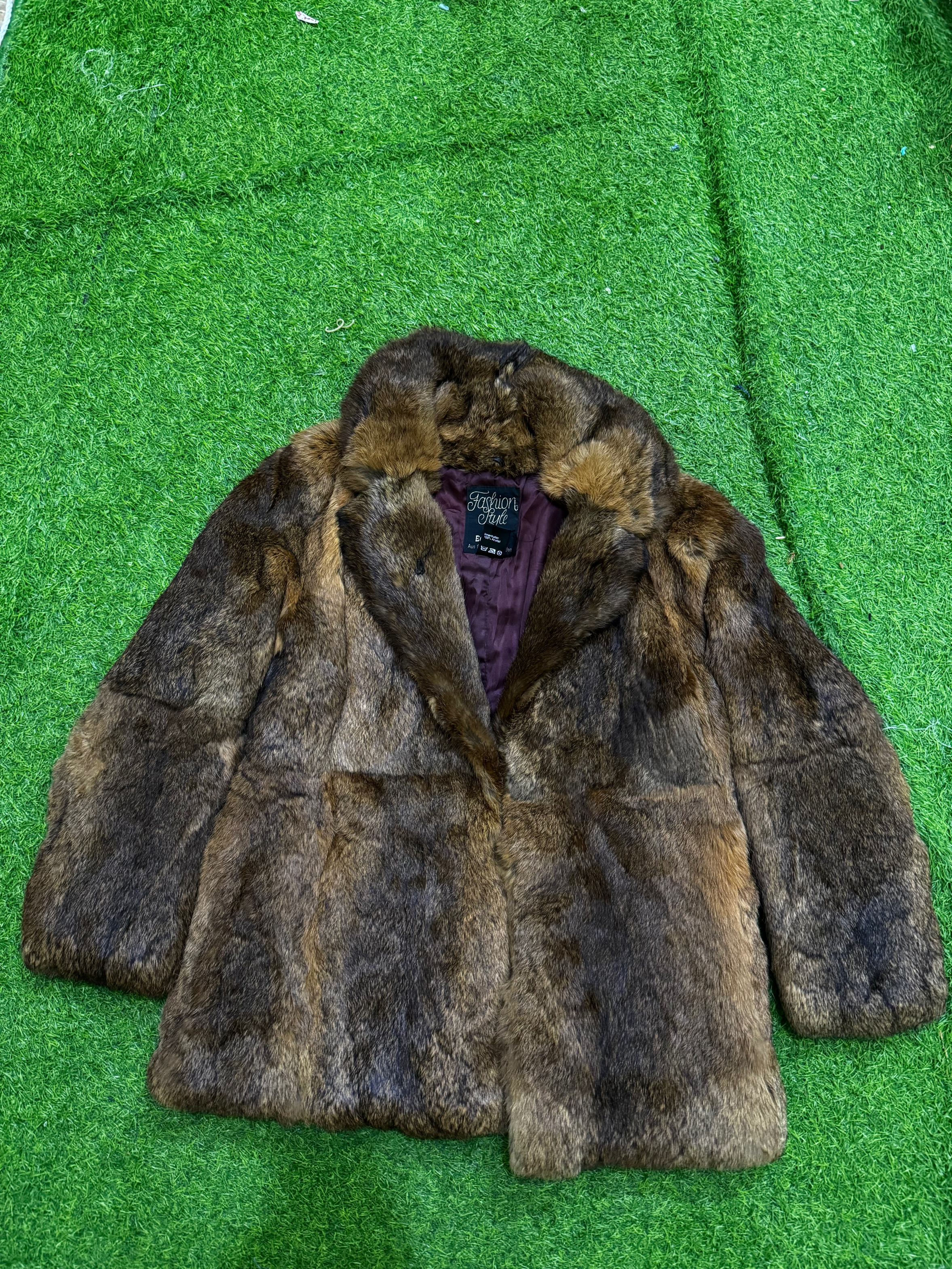 Real fur coat