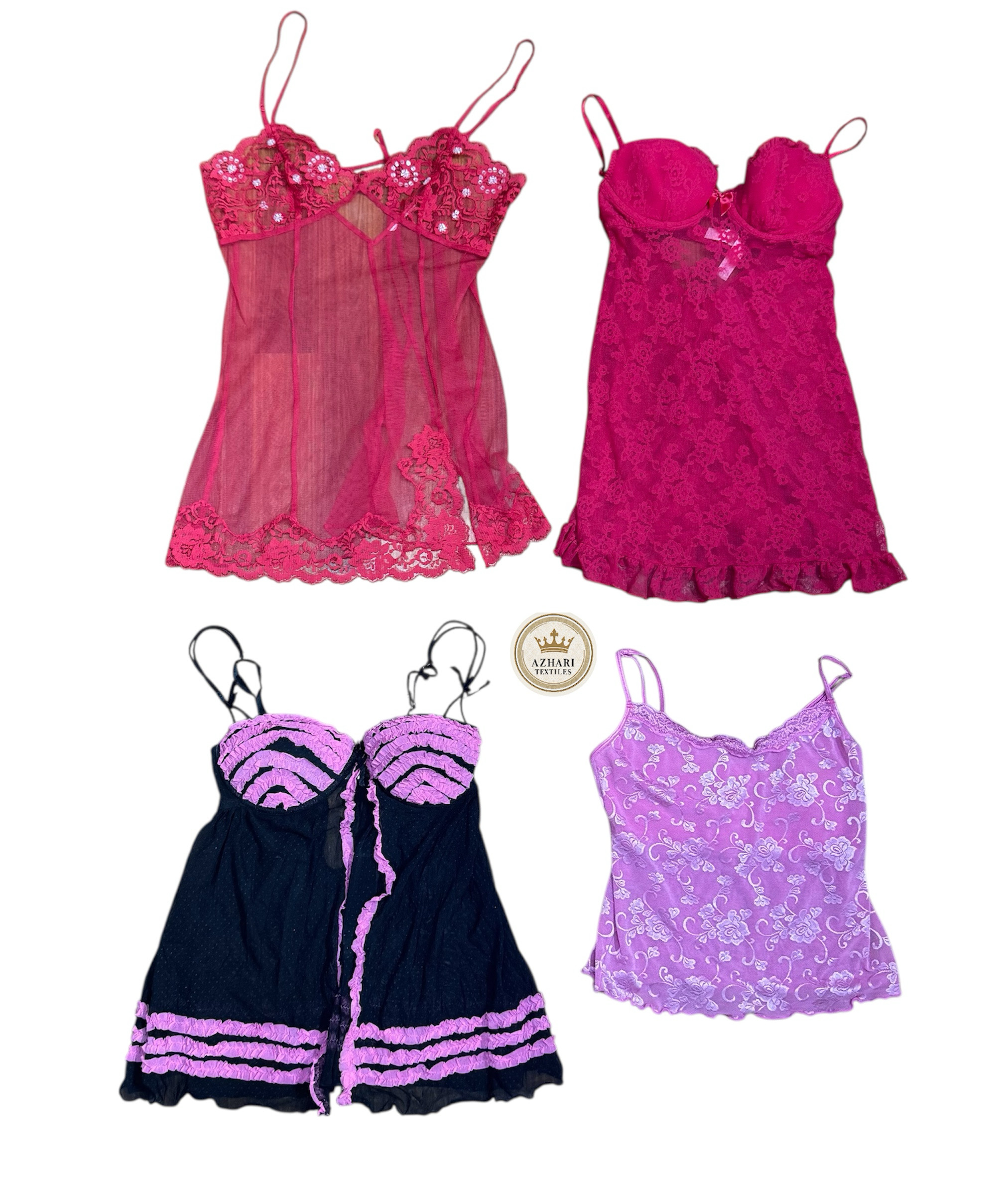 Y2K Red & pink nighties 10 pcs At 370