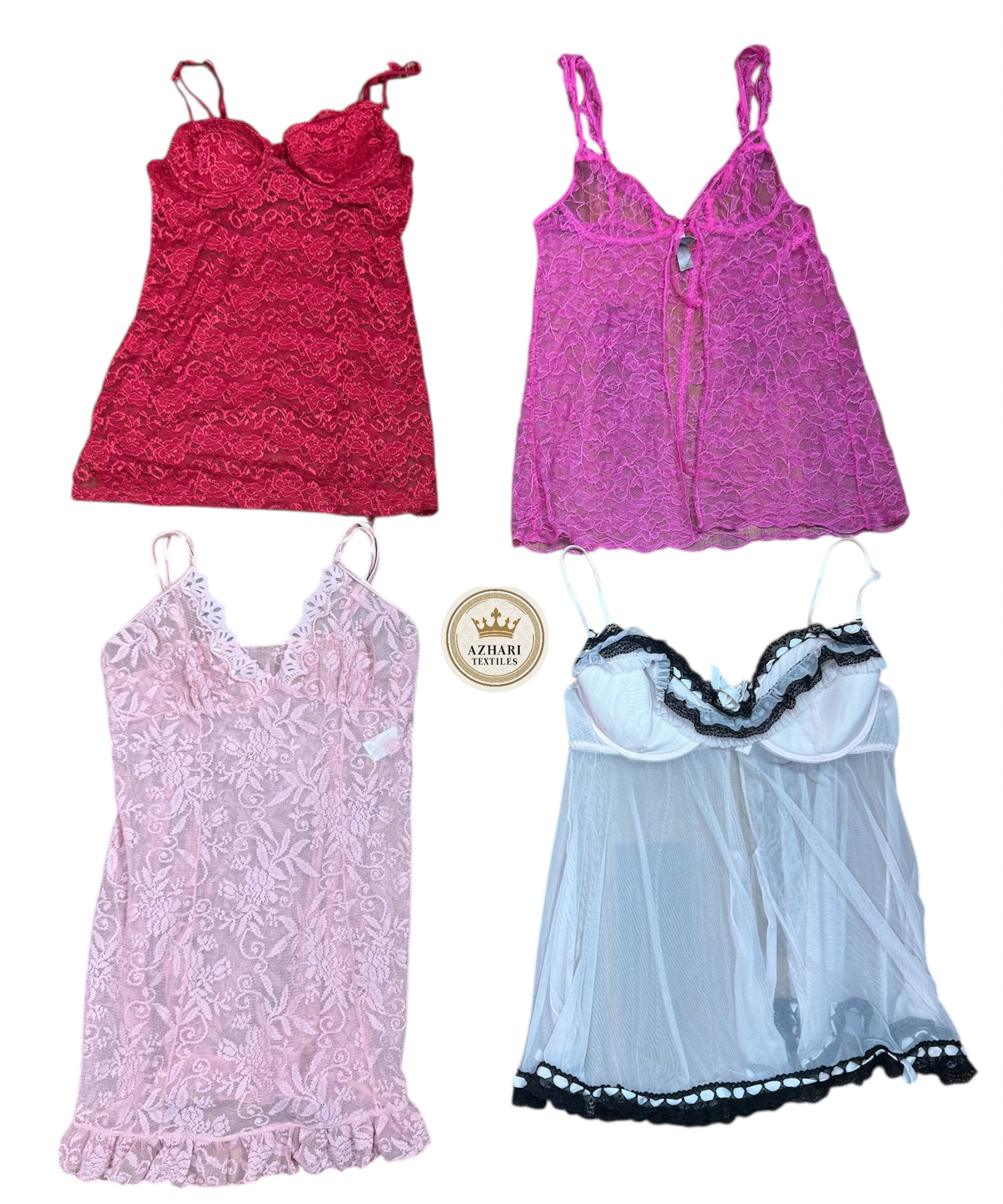 Y2K Red & pink Nighties 10 pcs At 374