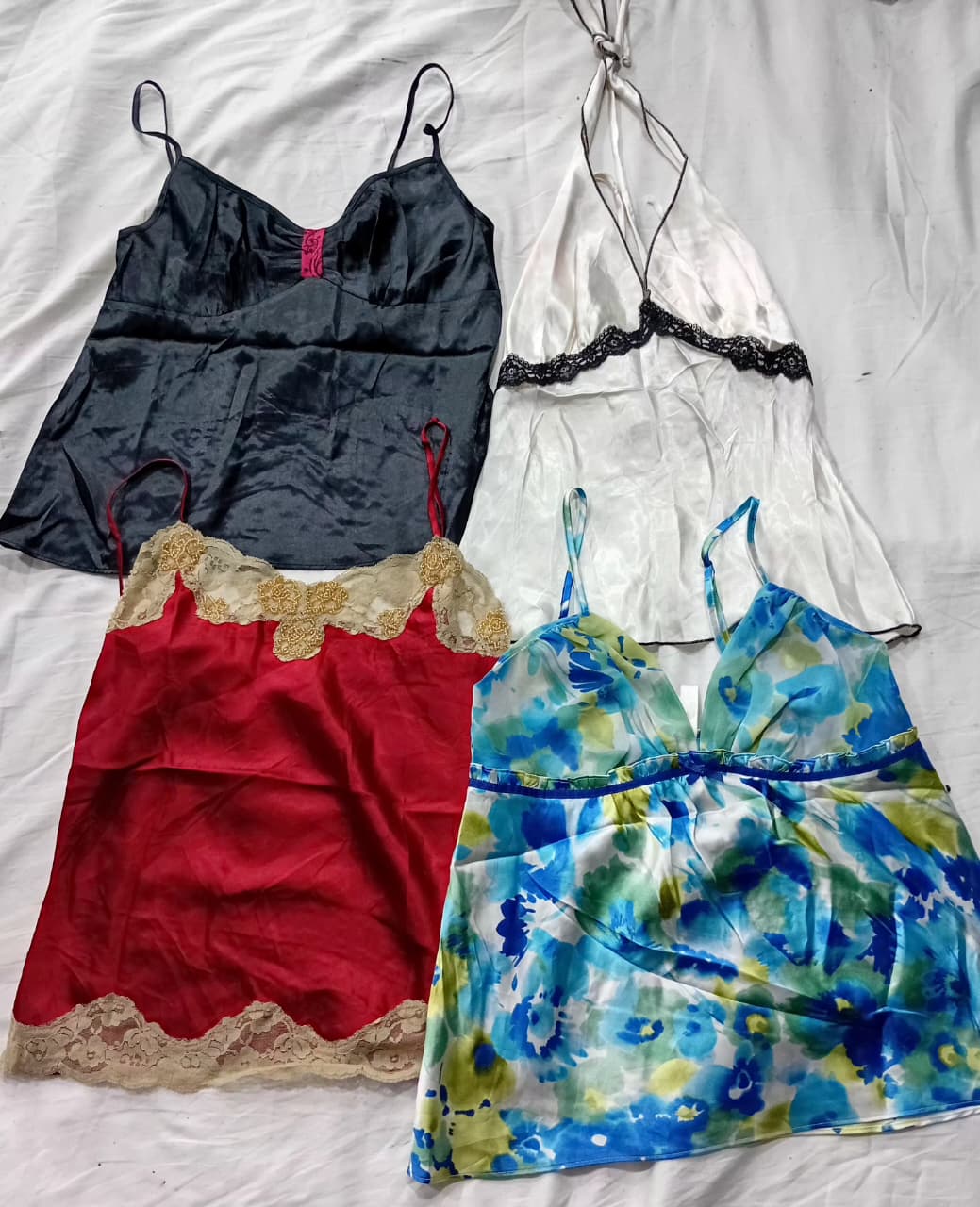 CR6017 Y2K Slip Cami Tops