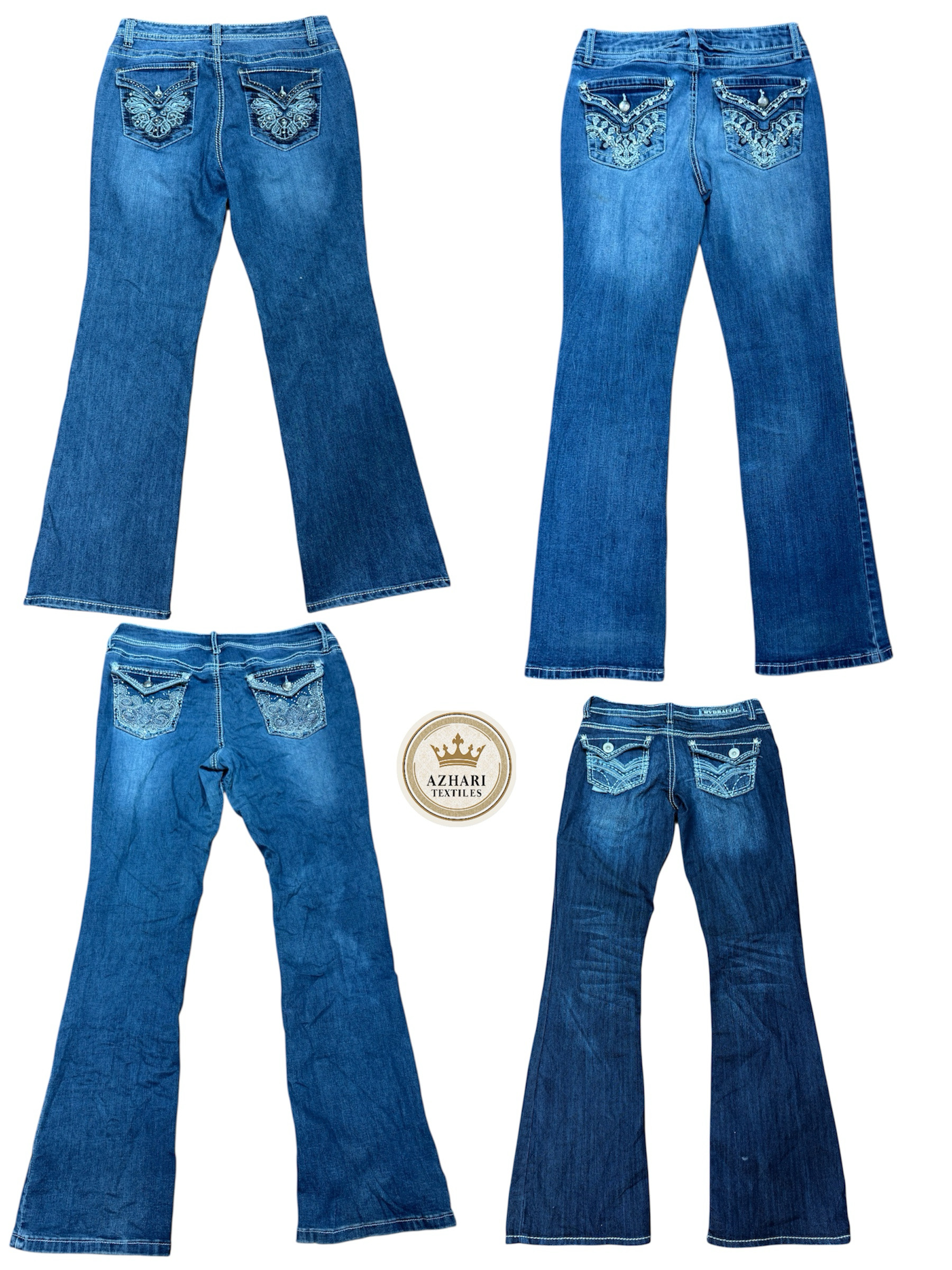Y2K Embalished Jeans 10 pcs At 375
