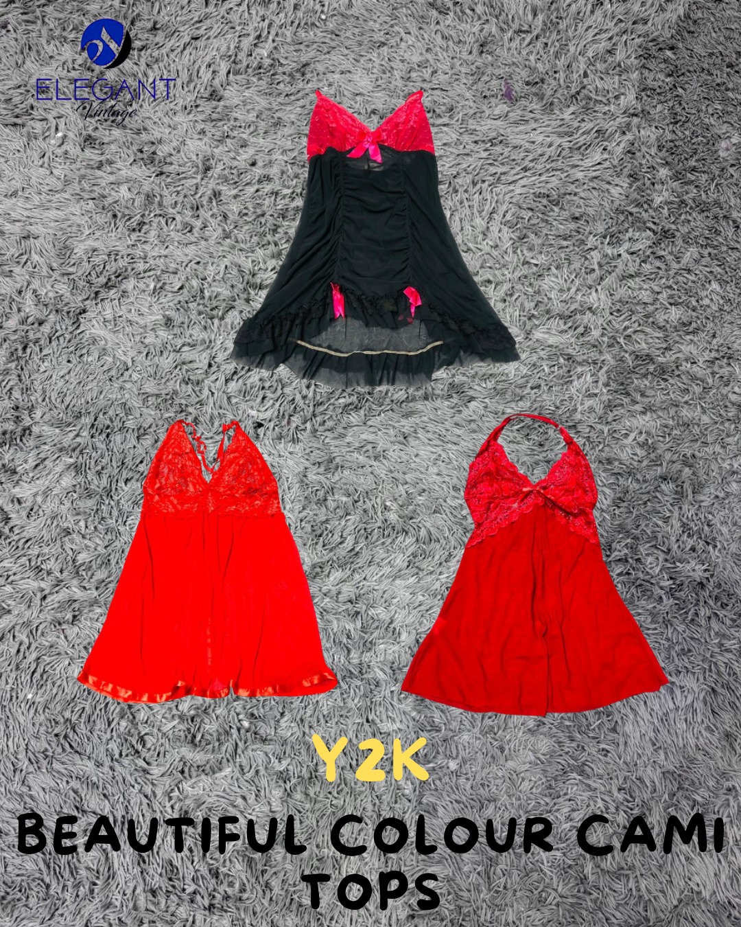 Y2K Schöne Farb-Cami-Oberteile - EV2169