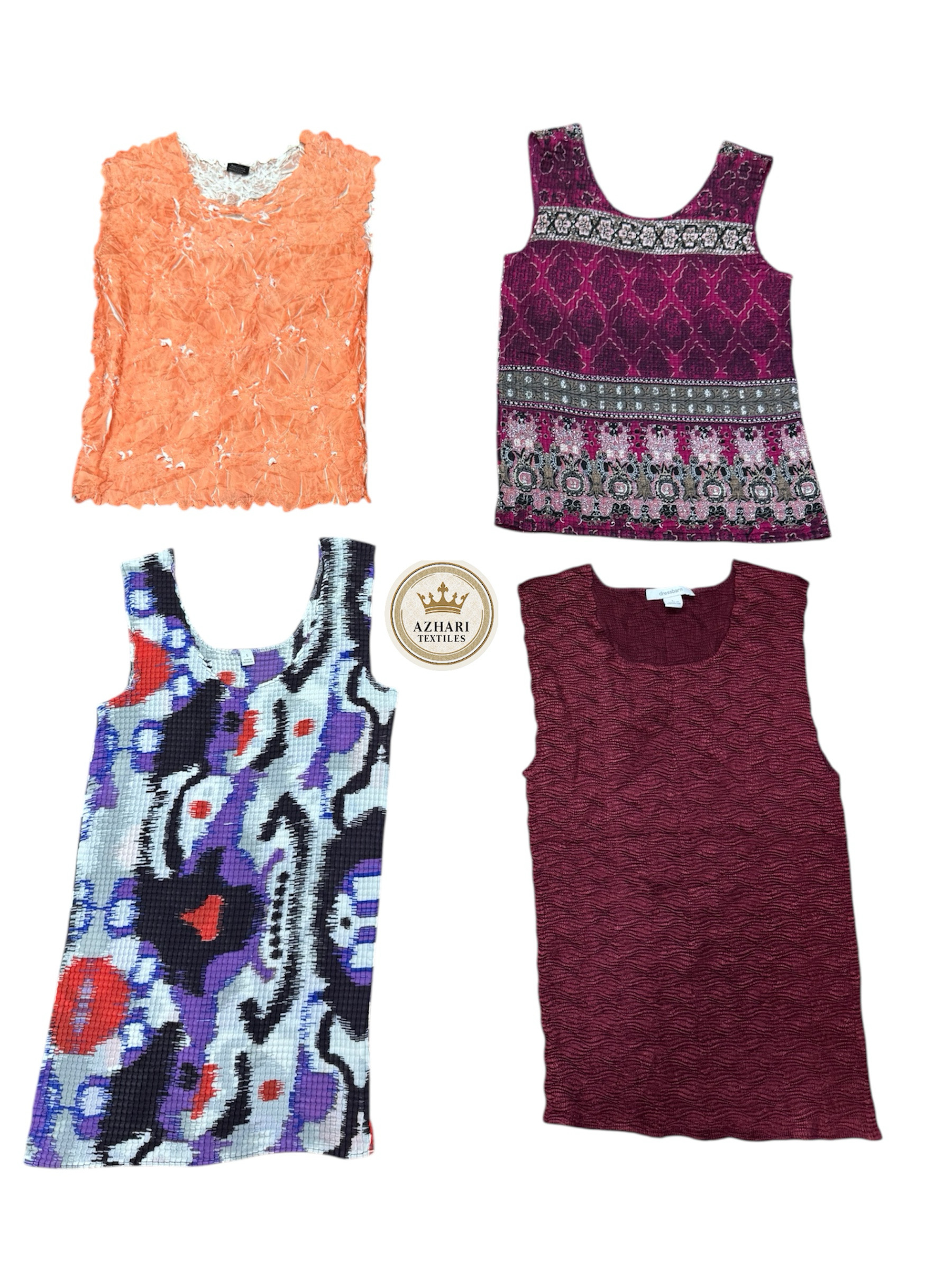 Y2K Grunge Crinkle Tops