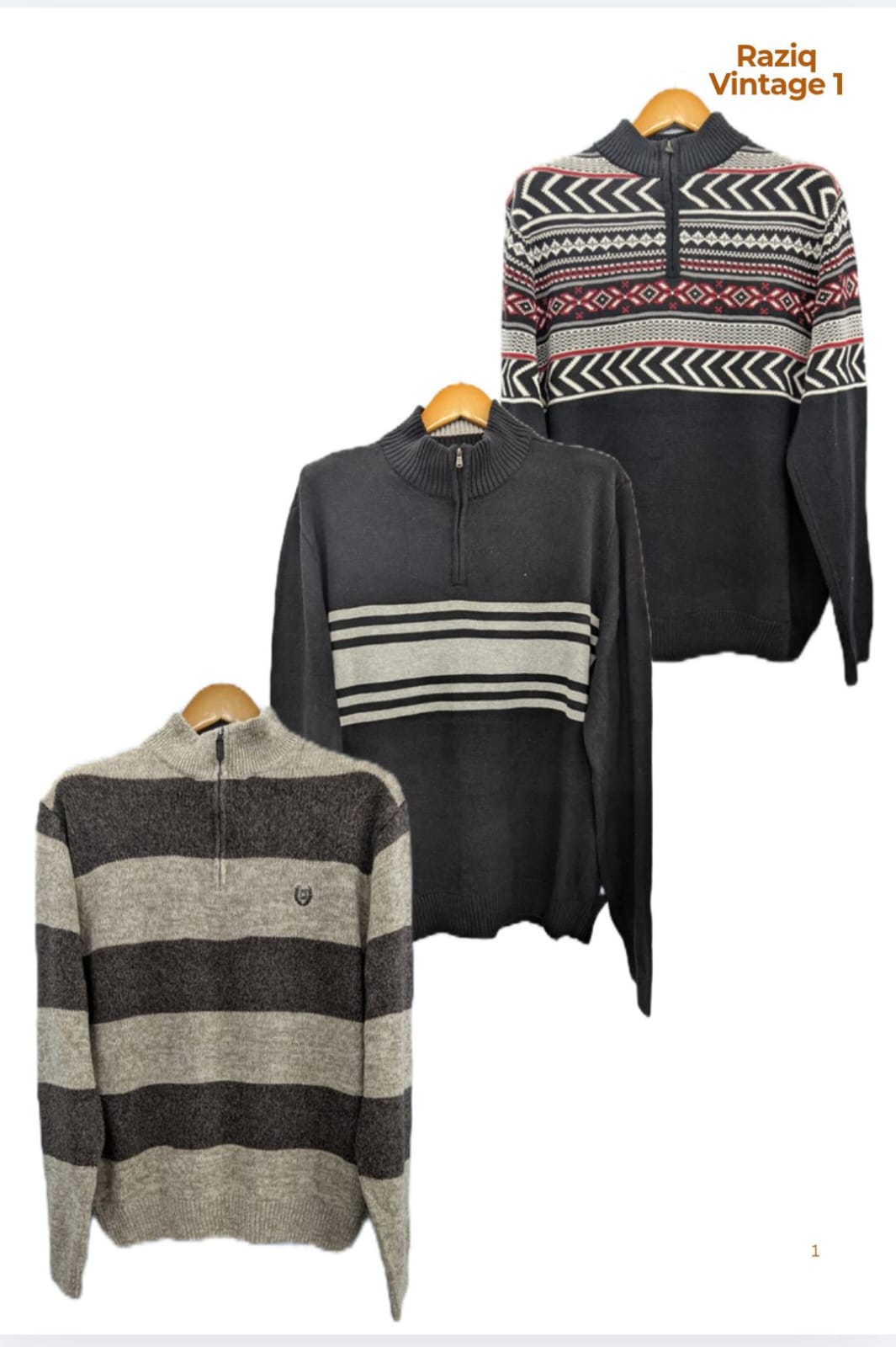 💥 RV1864 Chaps 1/4 Zip Knitwear