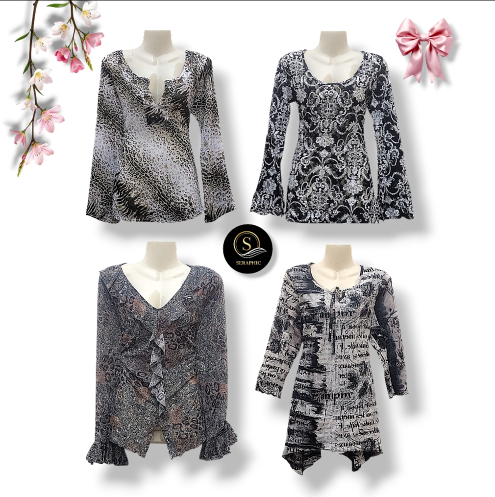 Y2K Style Mesh Full Sleeves Top