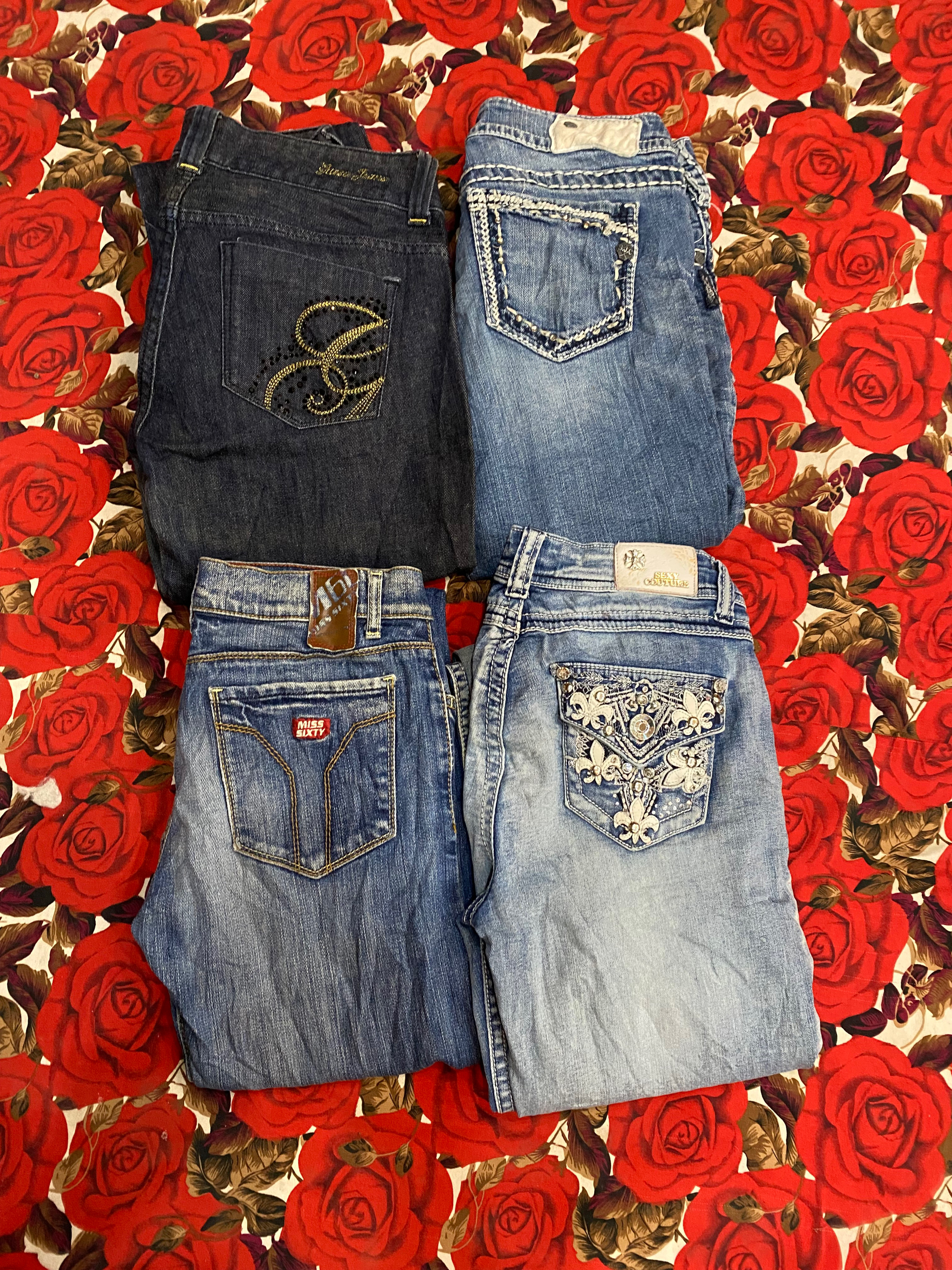 Y2k Embroidery Bootcut Jeans