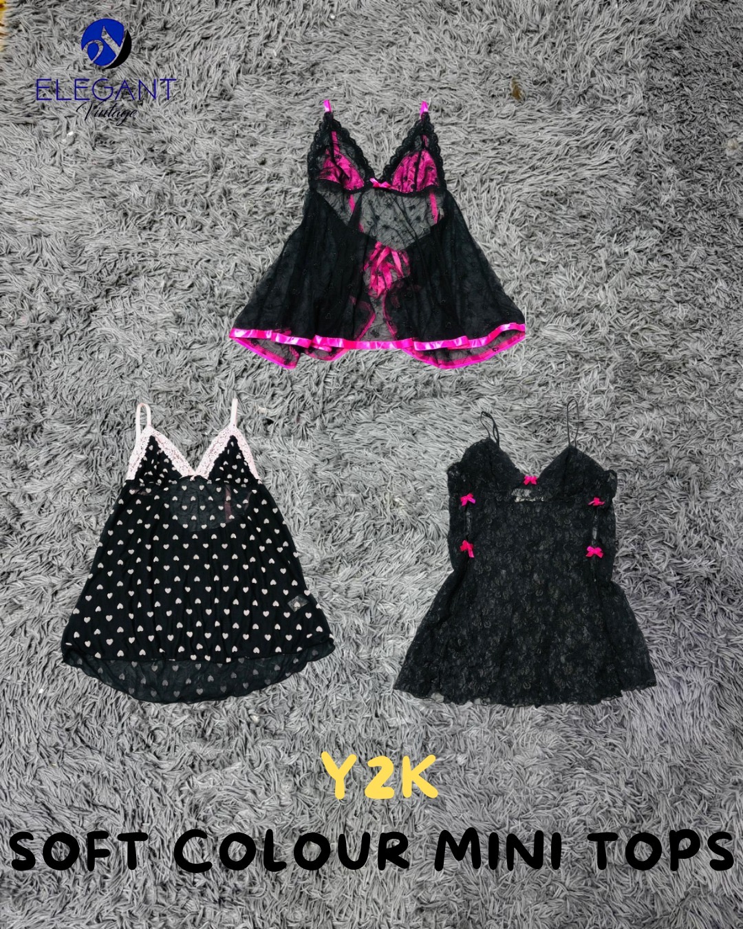 Y2K Soft Colour Mini Tops - EV2183