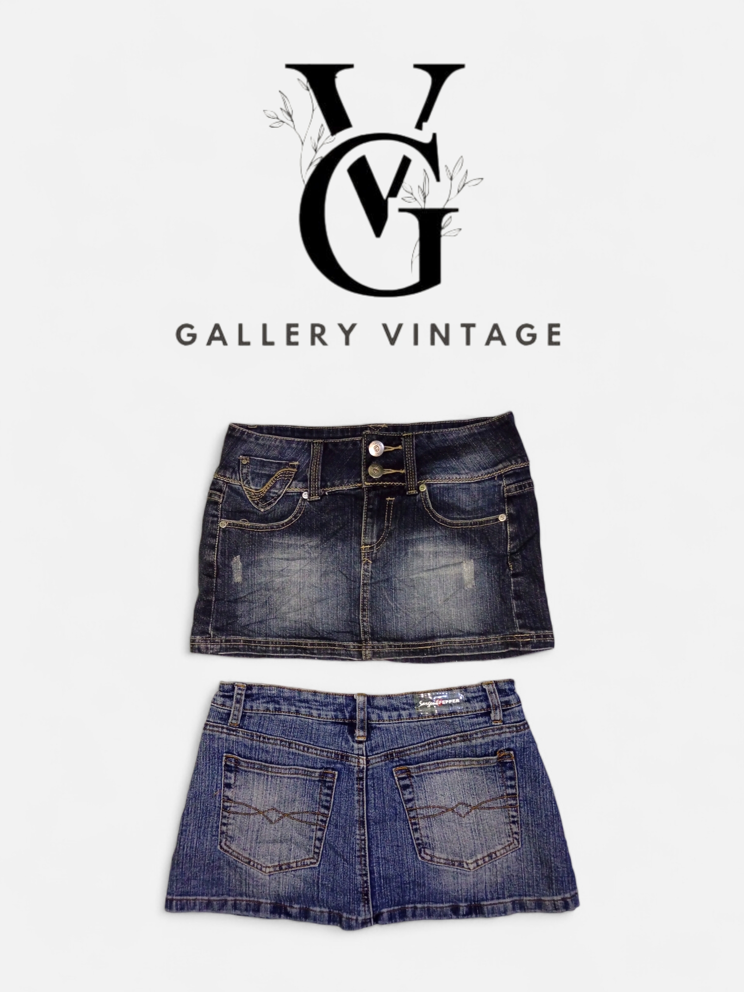 JUPES MINI EN DENIM Y2K