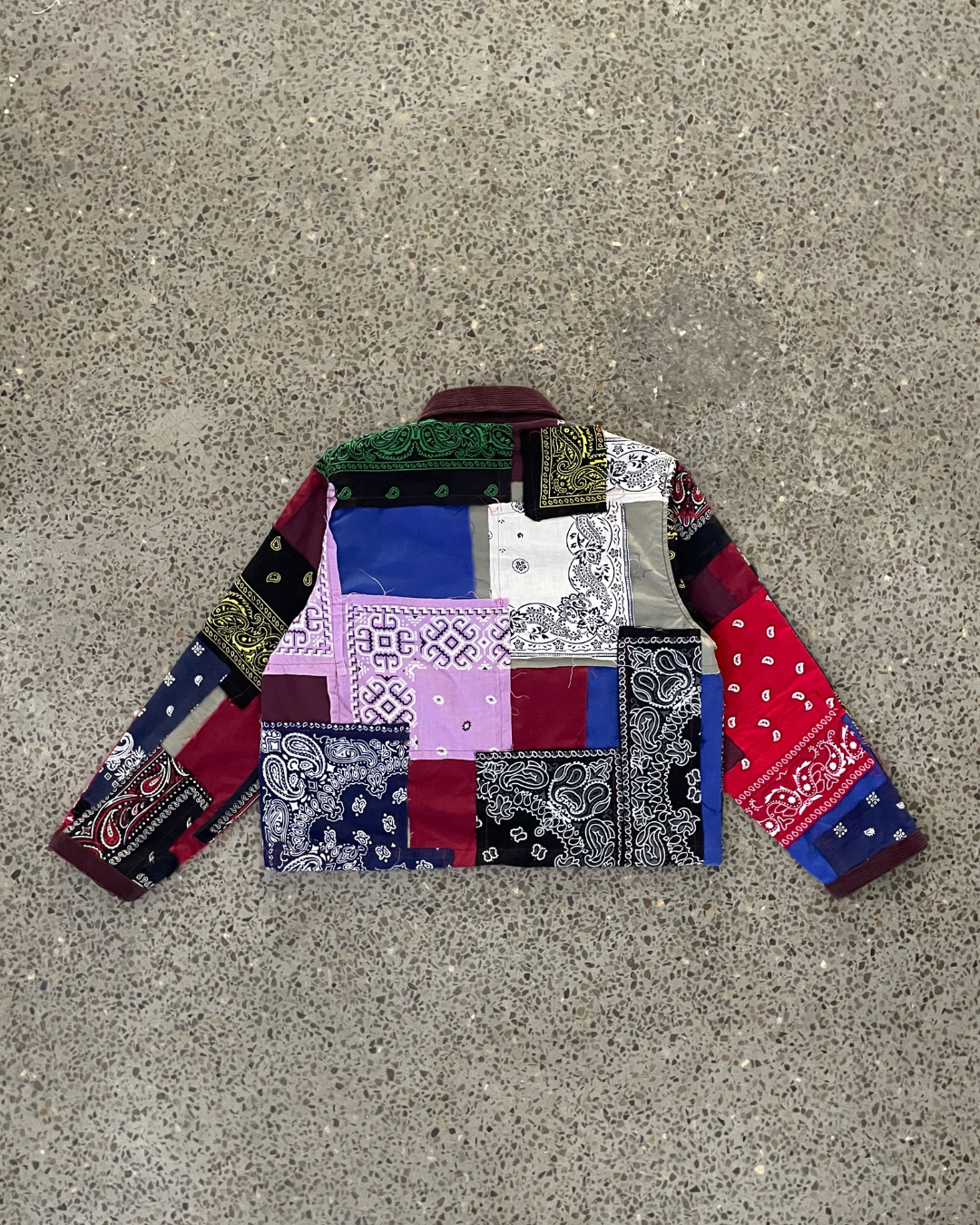 Upcycled Bandana Patchwork Jacke