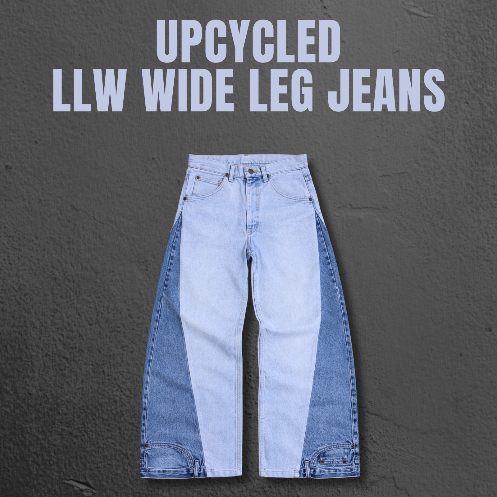 Upcycled LLW Wide Leg Jeans - Moq 20