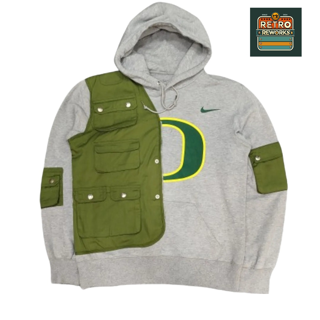 Upcycled Branded Hoodie Cargo Pants