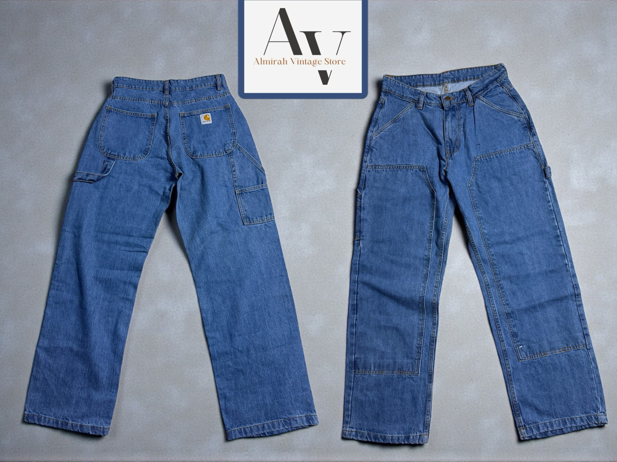 Carhartt rework style baggy jeans