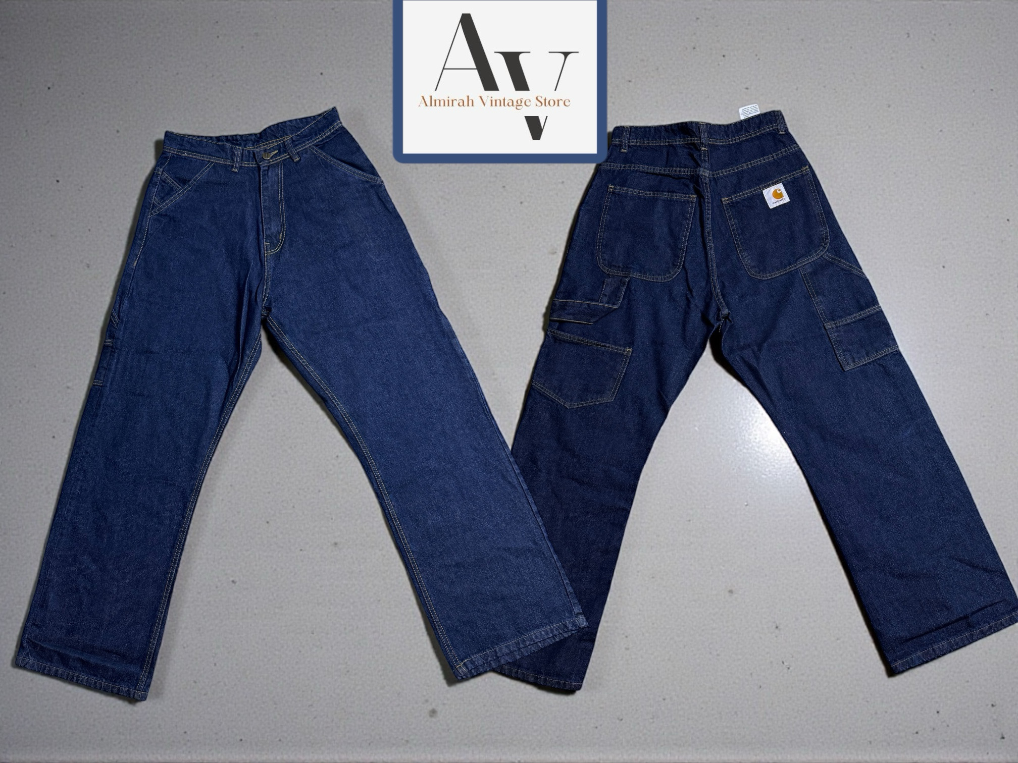 Carhartt rework style baggy jeans