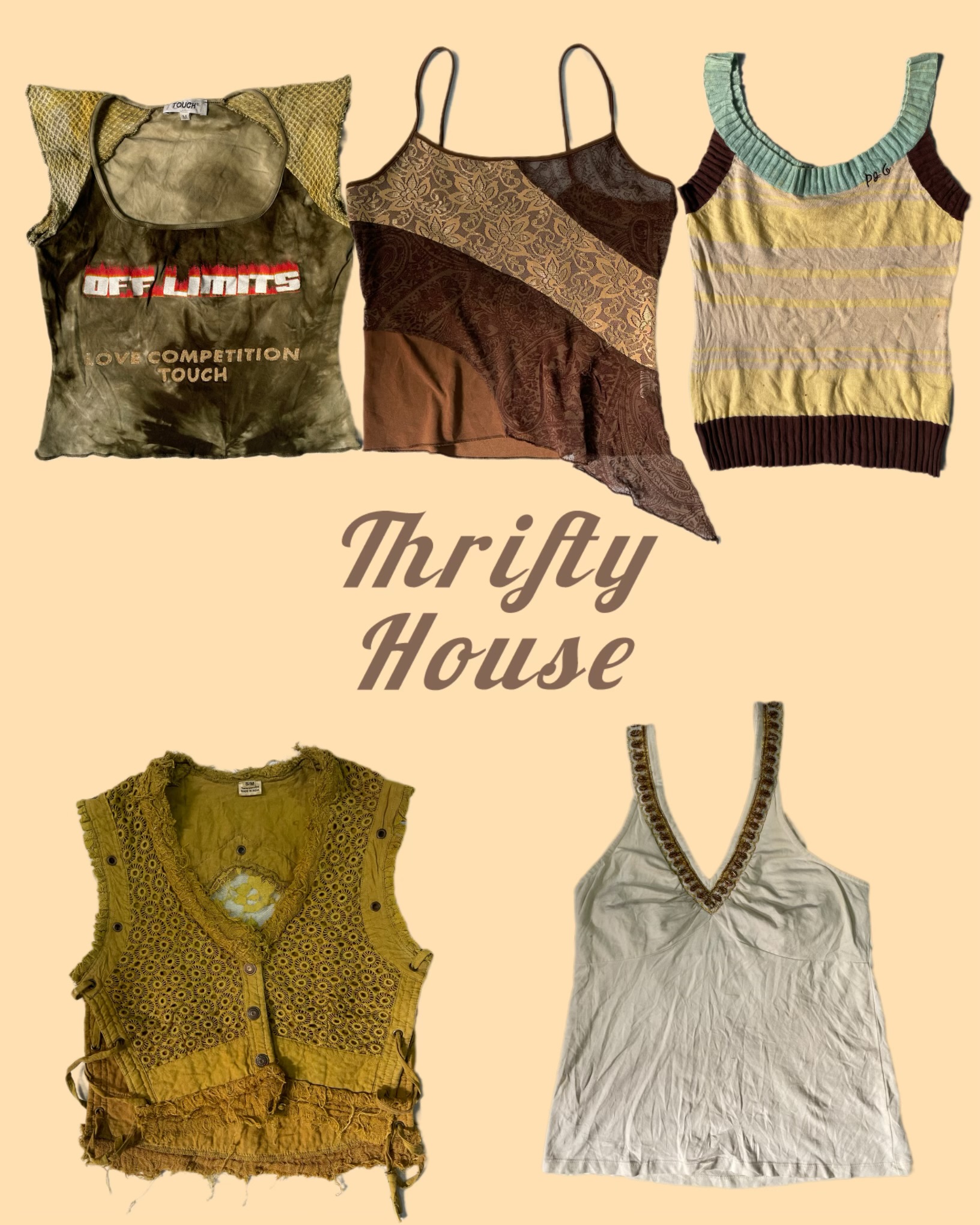 Early 2000s Mix Y2k Tops(TH/148)