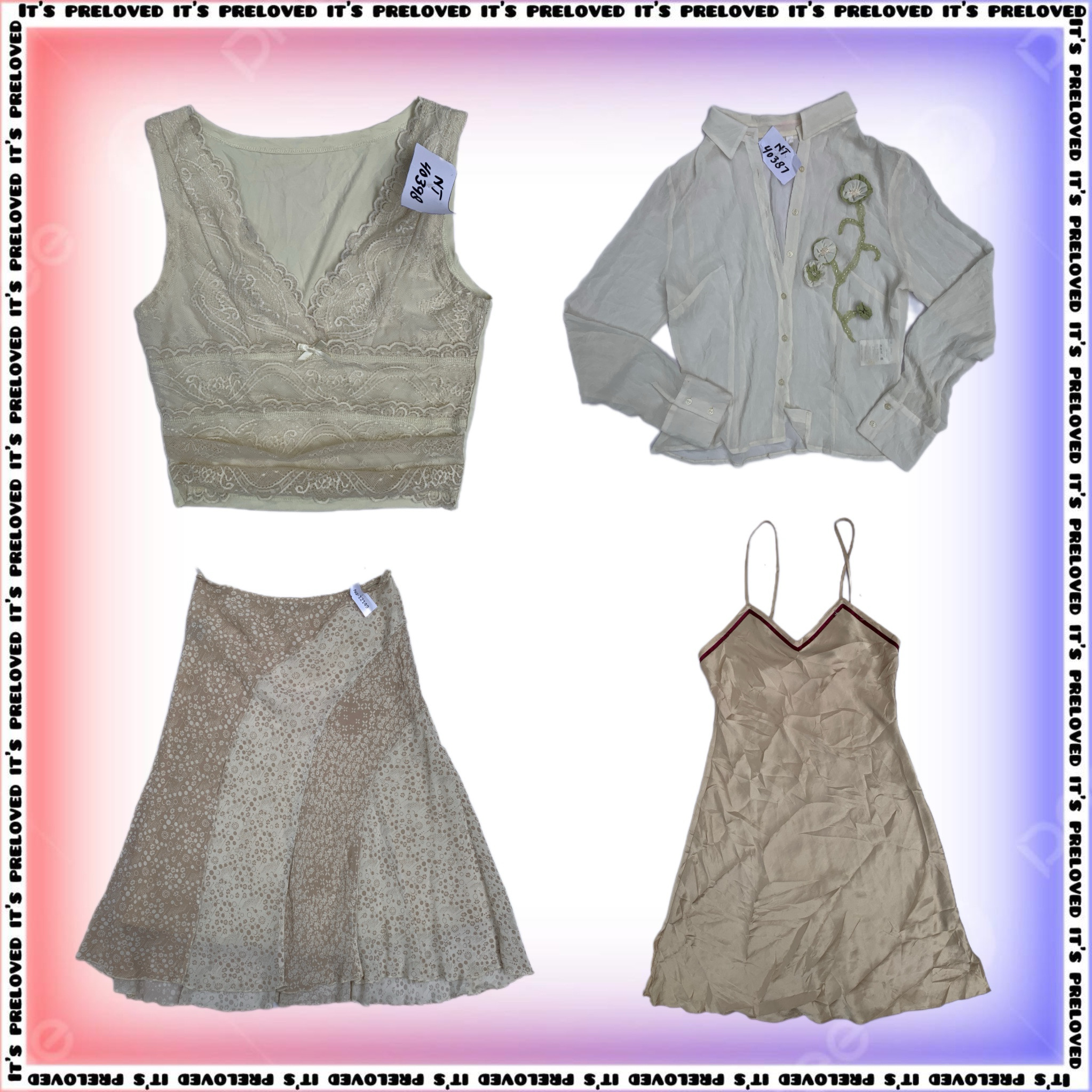 Cloud Neutral Girl - blusas, vestidos, saias (SS-1882)