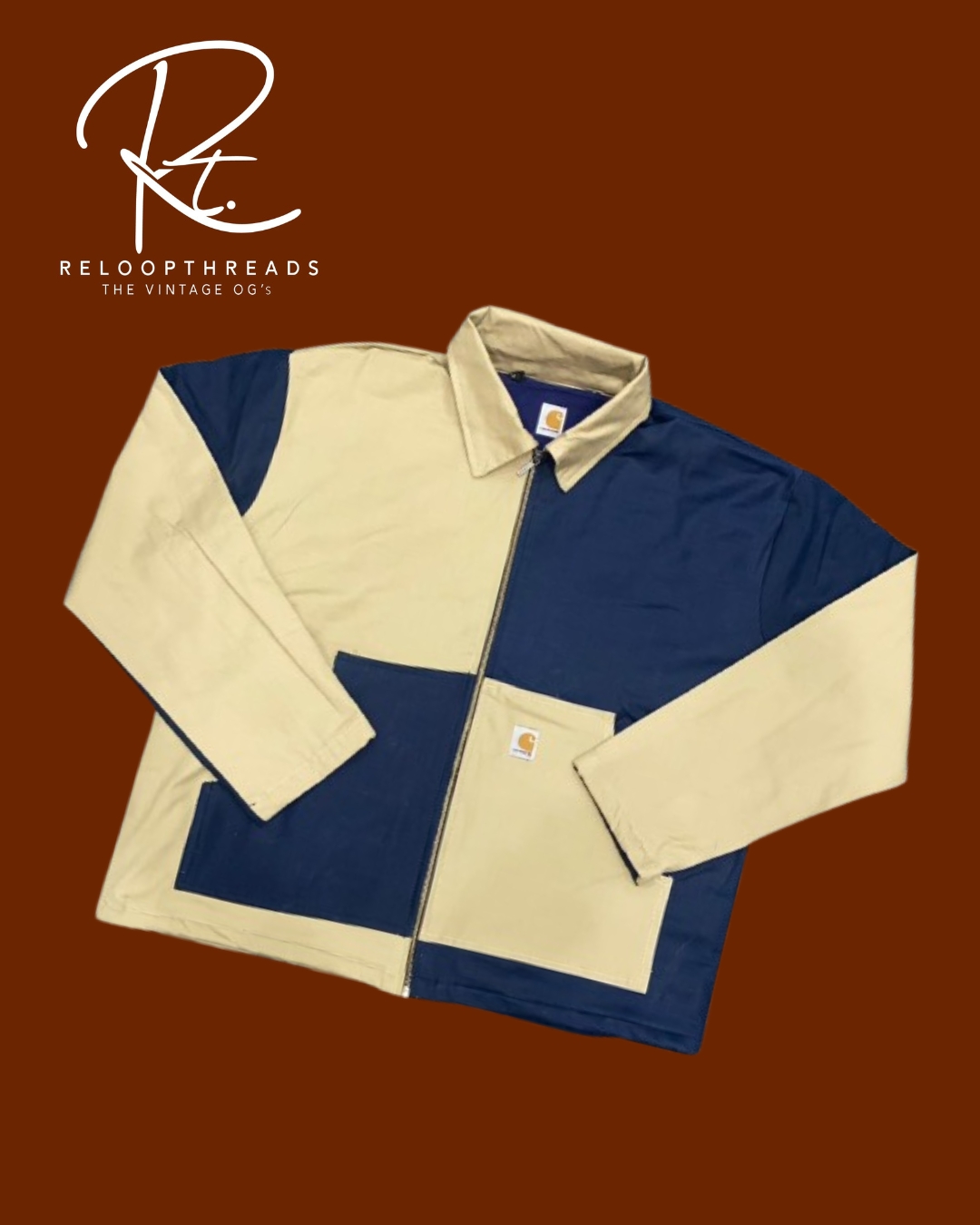 Upcycled Carhartt Multi-Patch Jacket - Multiple Design Carhartt Jacket