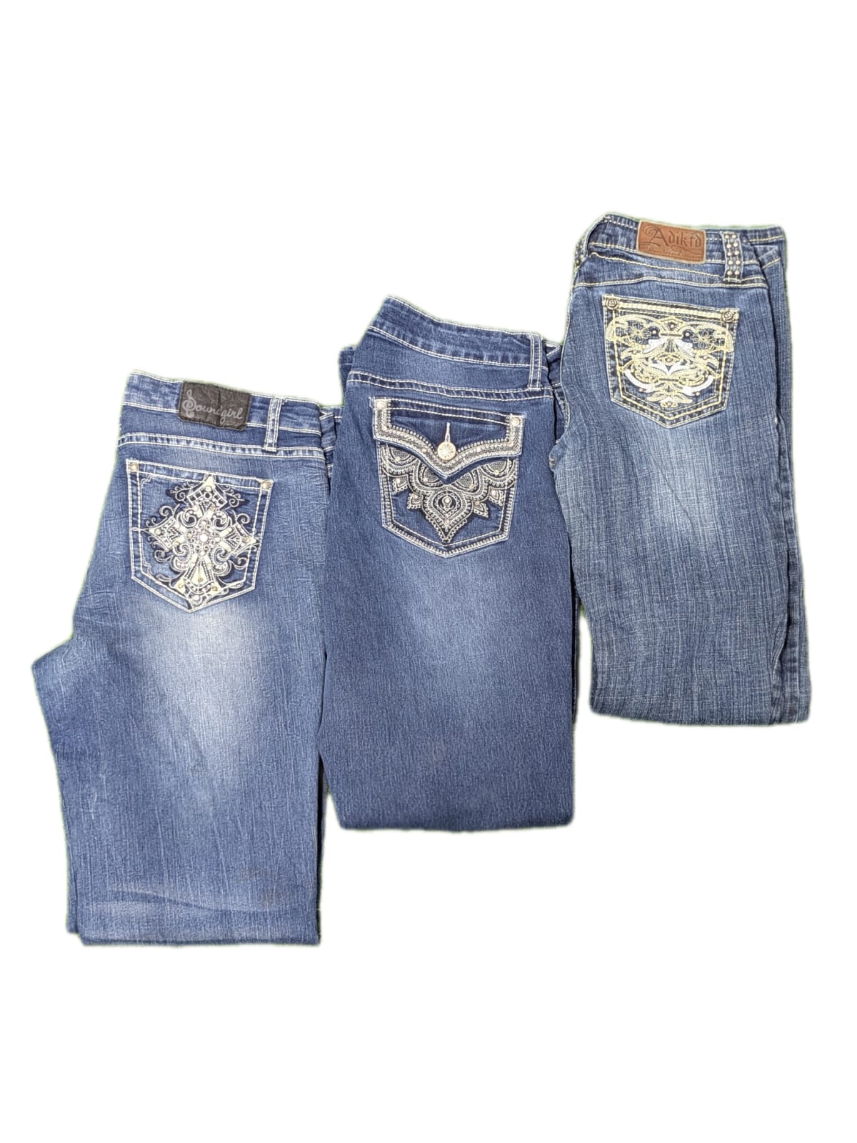 Yv 194 Embroidered Flare Jeans 8P