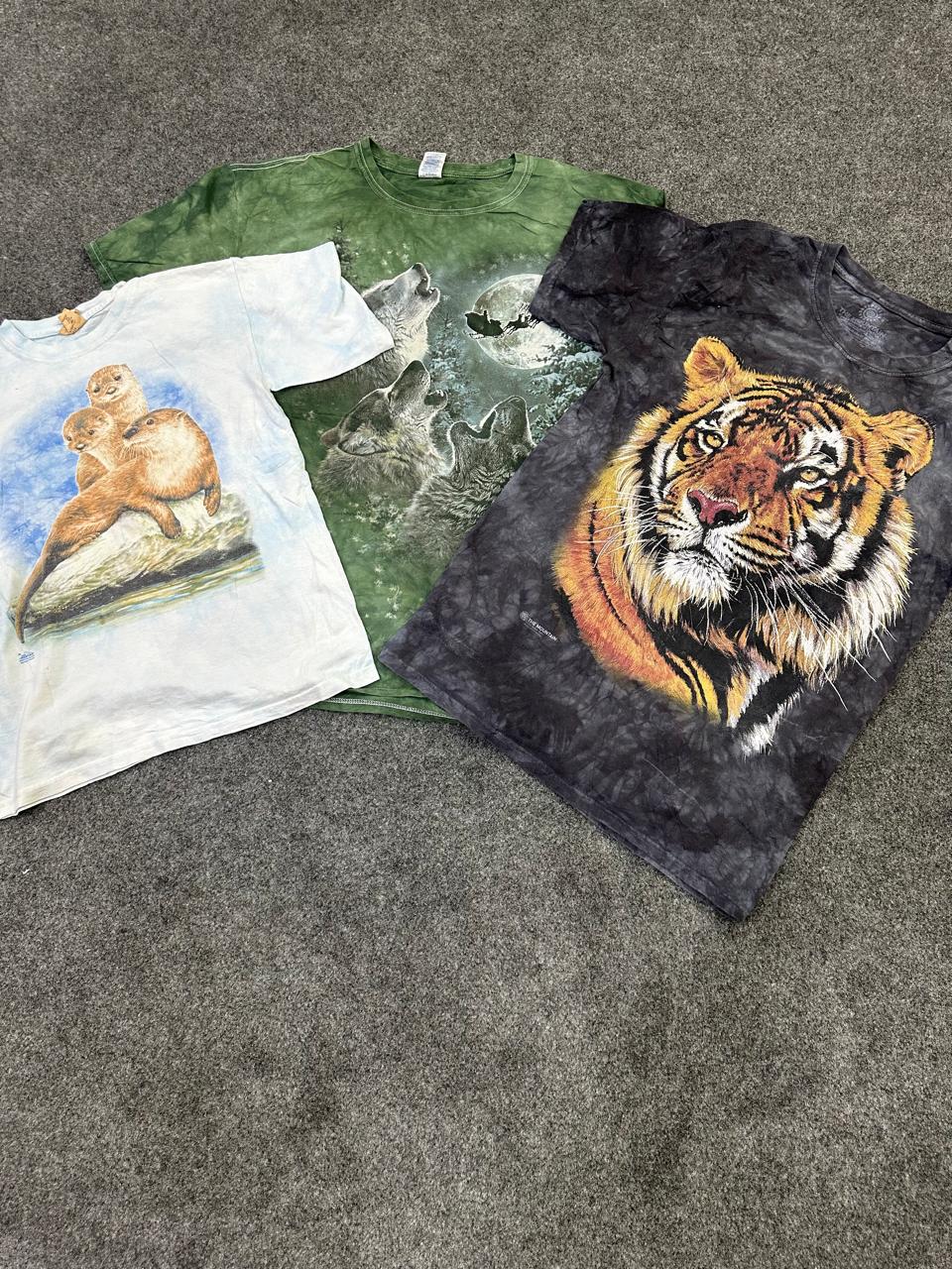 ZV1595 A Camiseta Impressa com Animal da Montanha