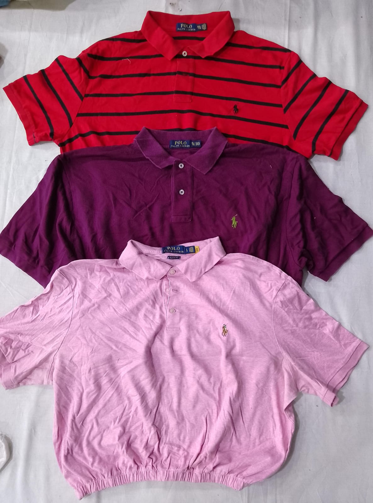 CR6054 Upcycle Polo Ralph Lauren Crop Tops