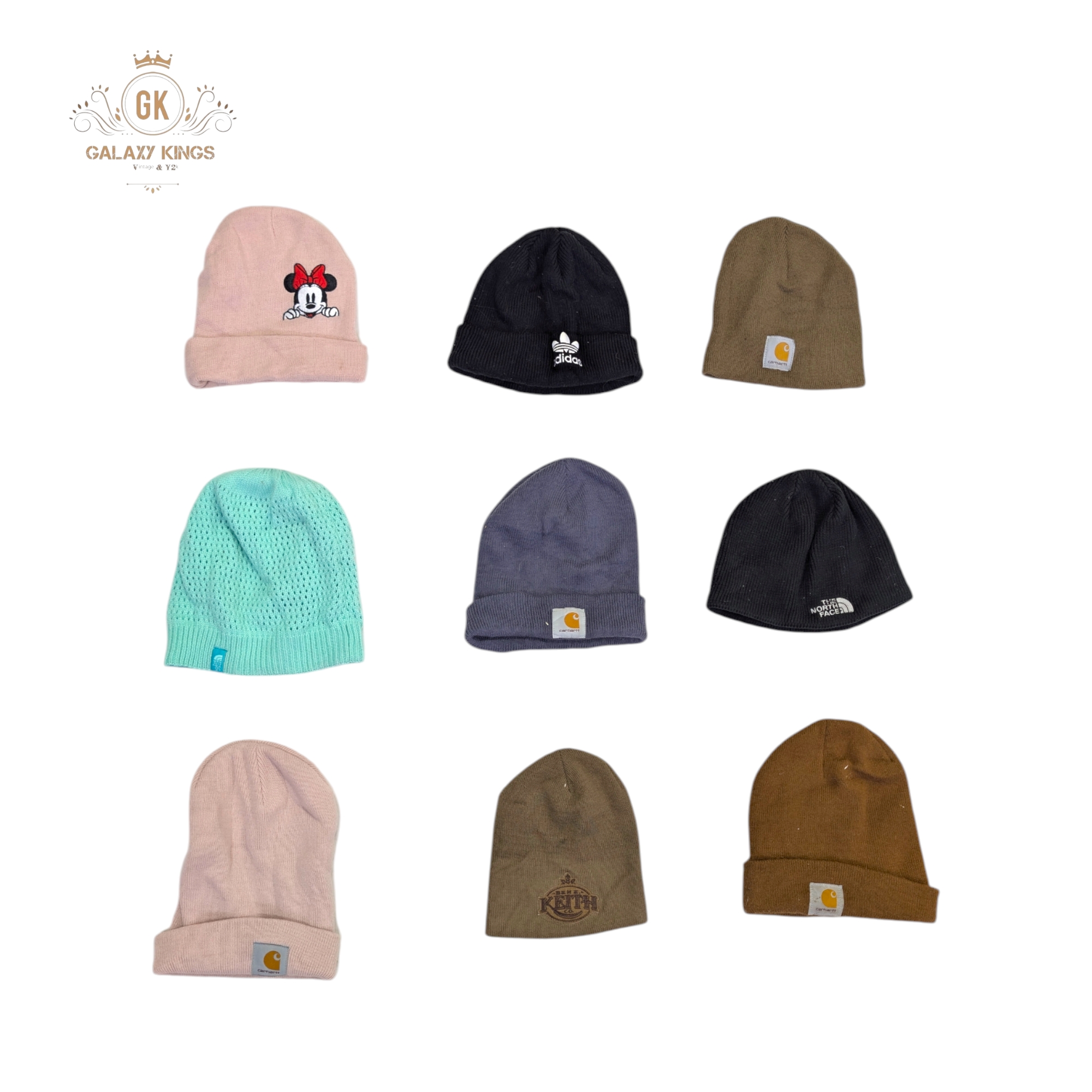 Casquettes en laine de marques mélangées