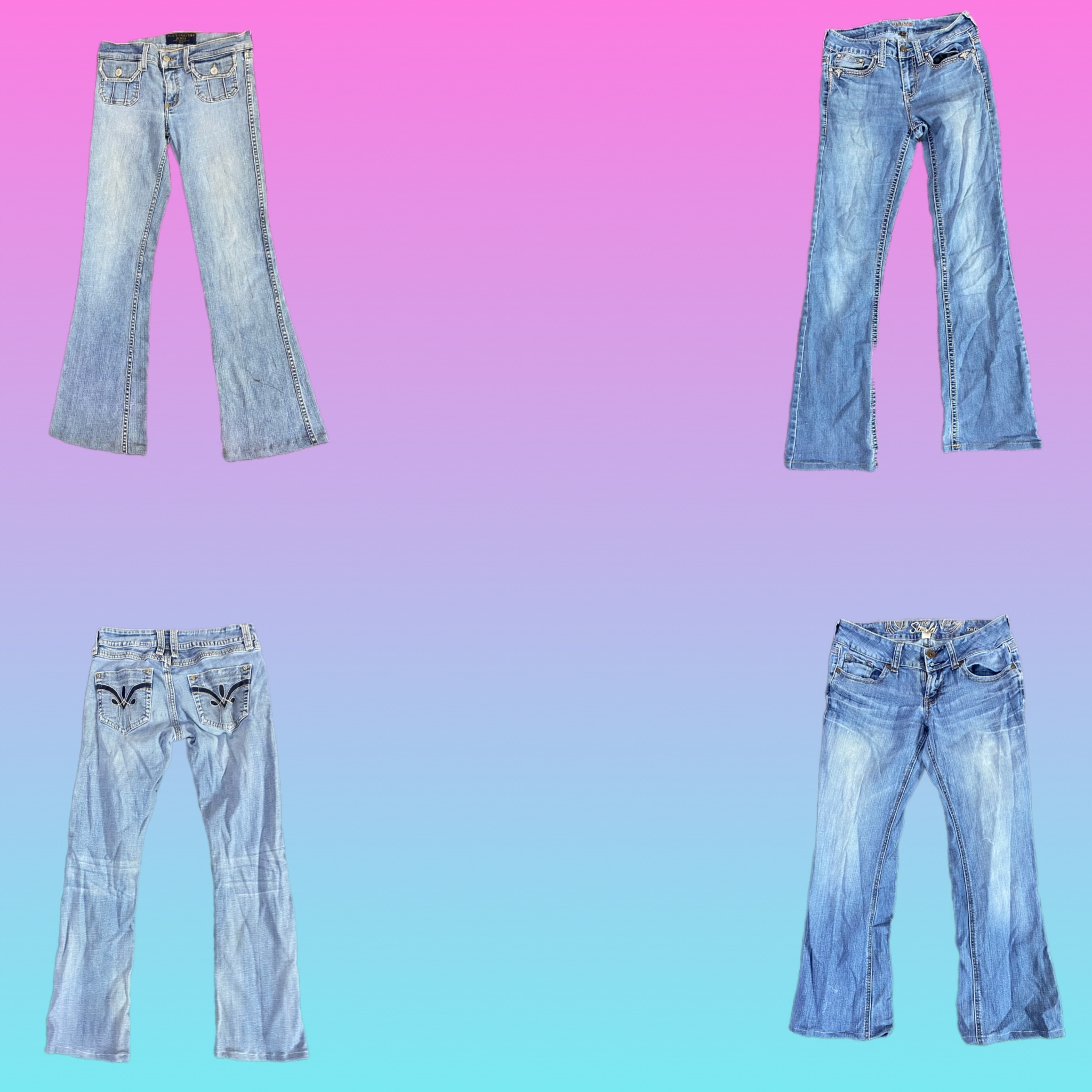 Y2K Brithney Era Denim-Flagger-Jeans (TS-005)