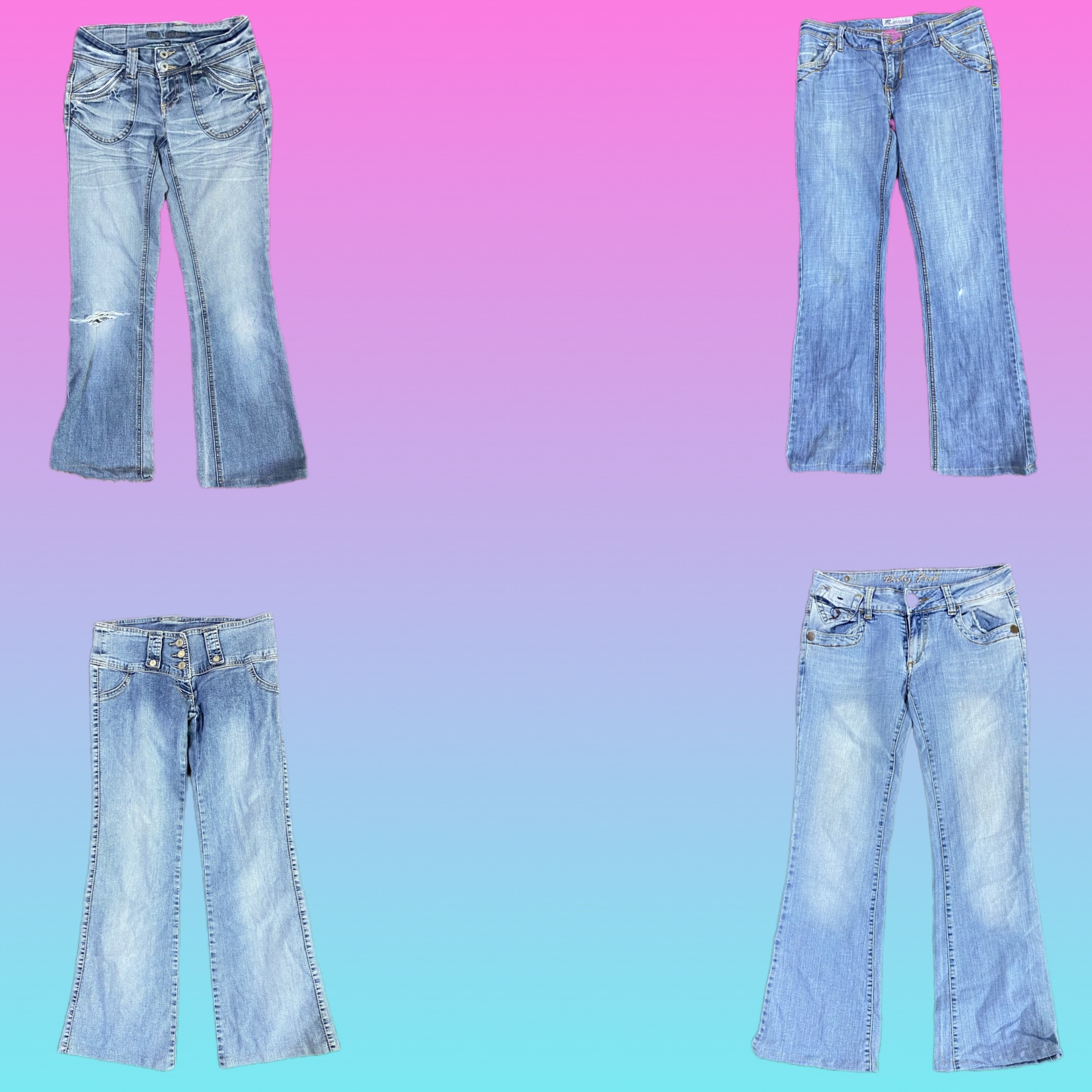 Y2K Brithney Era denim Flare Jenas (TS-007)