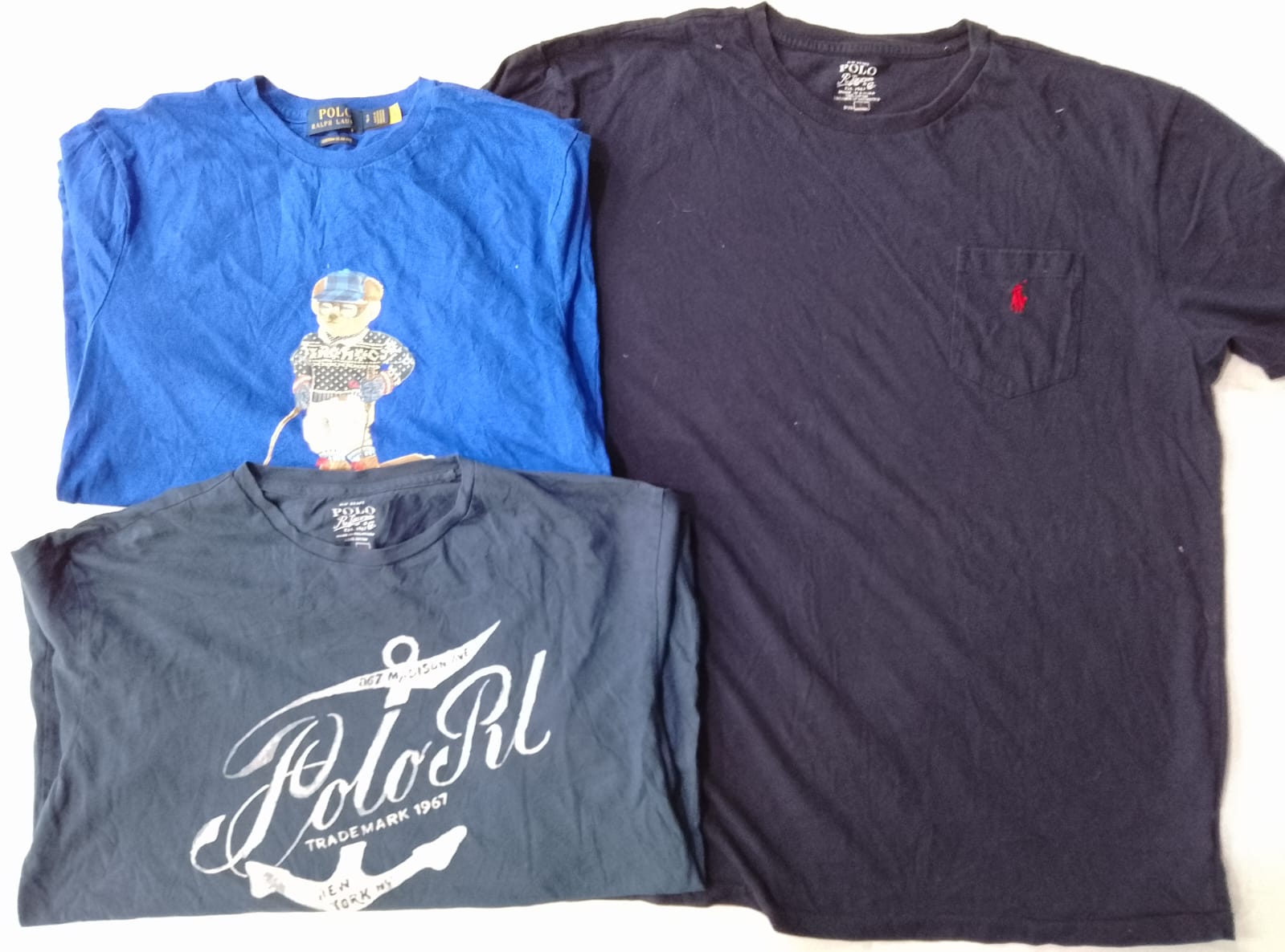 CR6055  Vintage Polo Round Neck T-Shirts