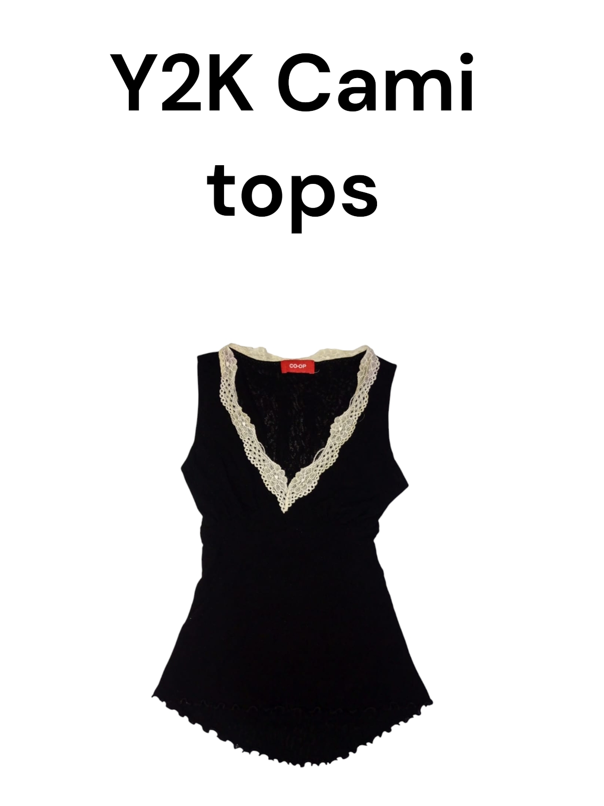 Y2K Cami tops
