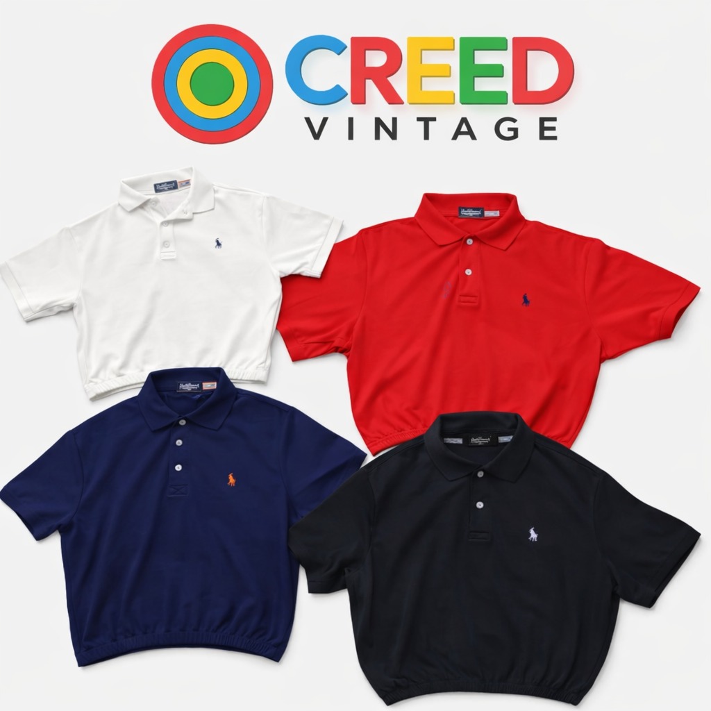 CR6062  Rework Polo Ralph Lauren Crop Tops