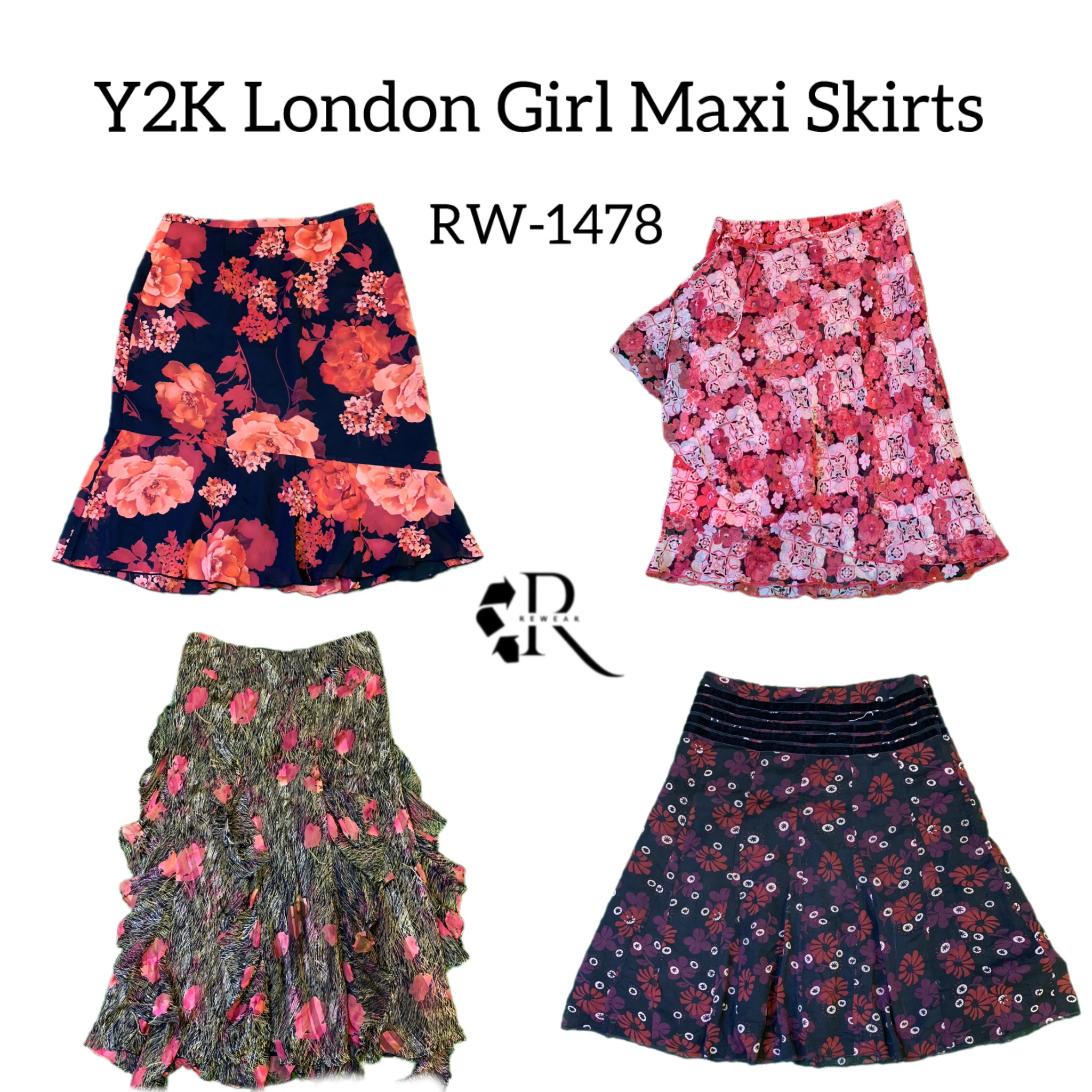 Y2K London Girl Maxi Skirts RW-1478