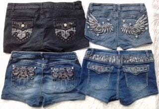 CR6076  Upcycled Shorts